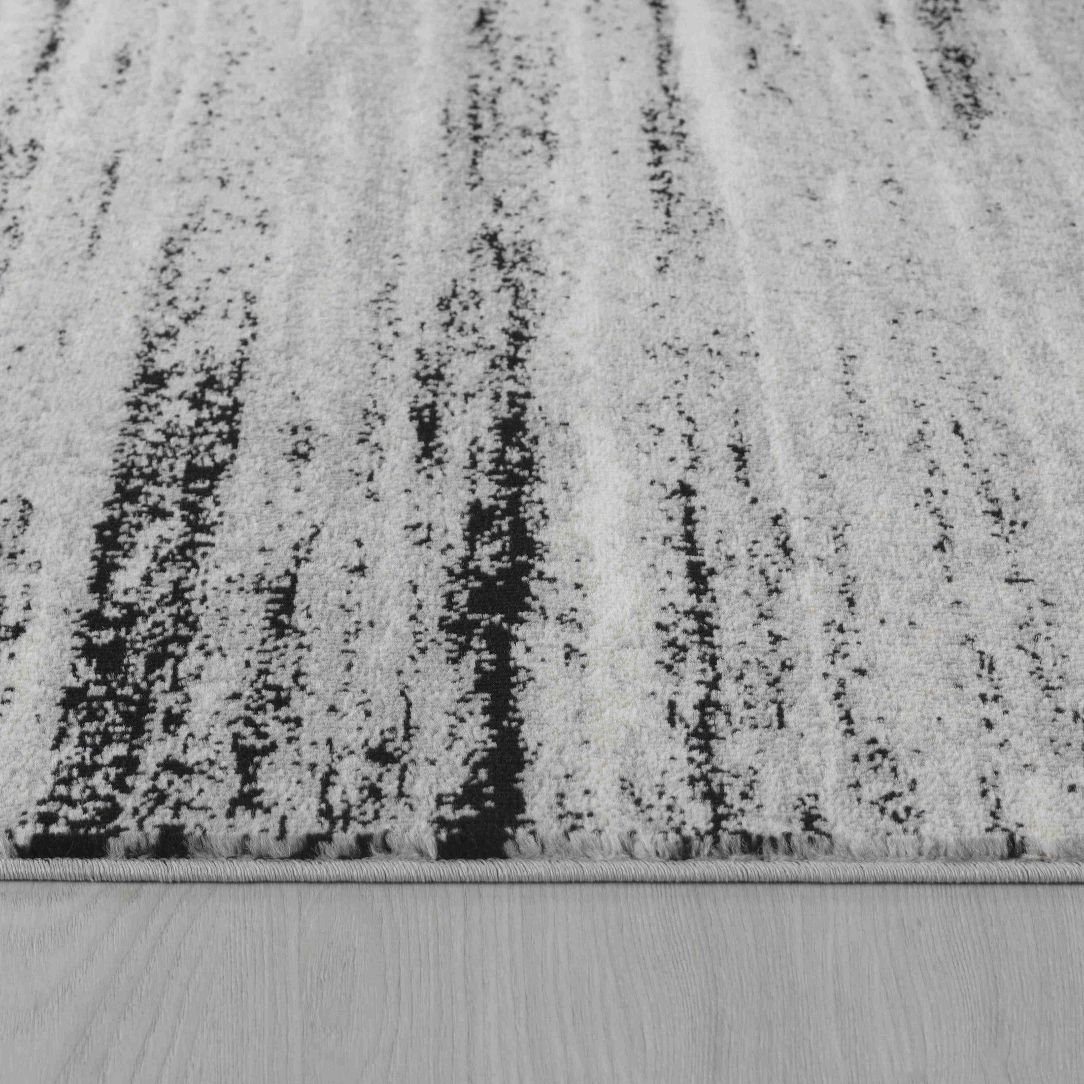 Hamilton Black Ornate Traditional Area Rug