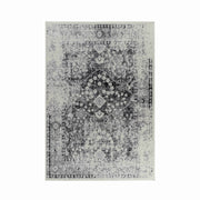 Hamilton Black Floral Medallion Area Rug