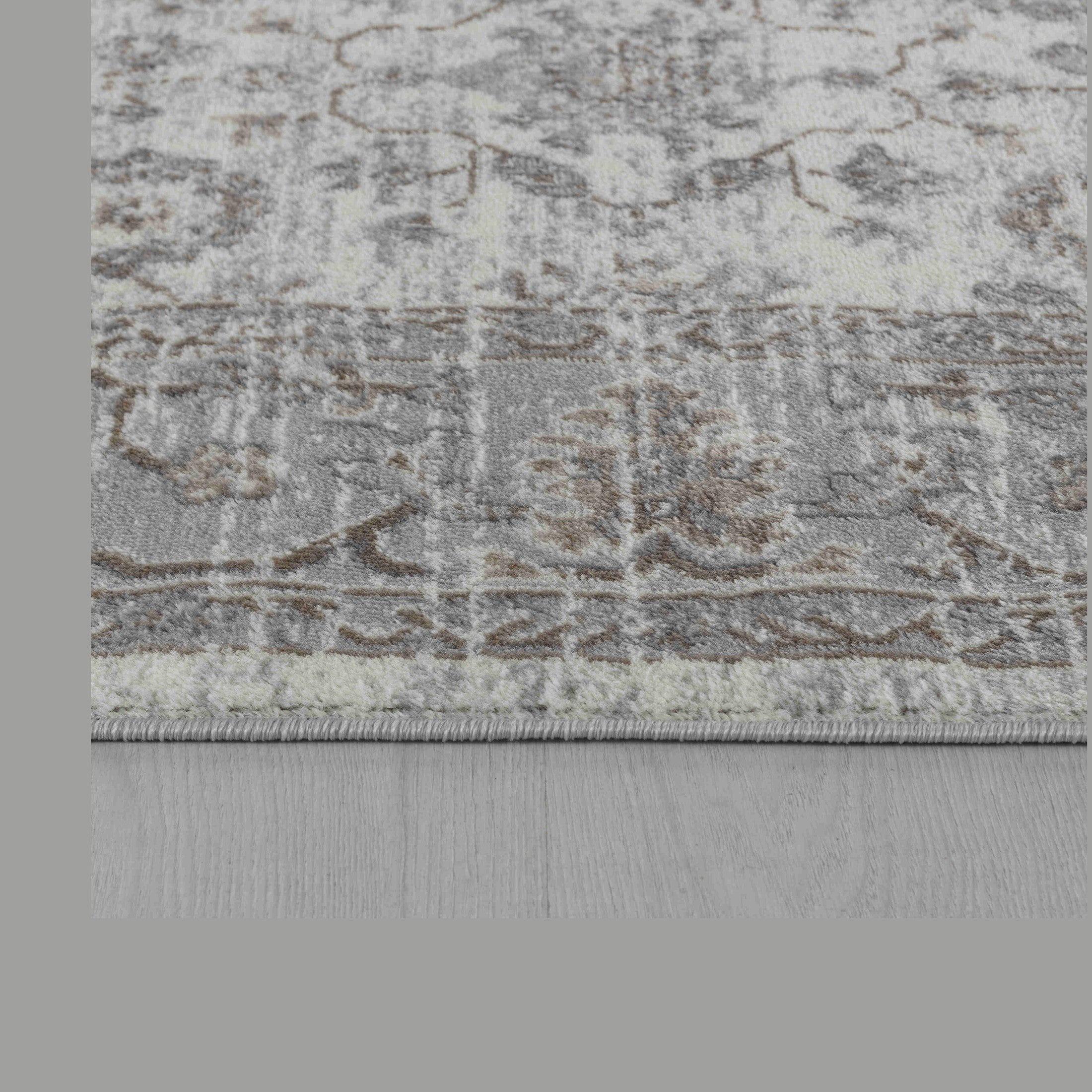 Hamilton Cream Ornamental Floral Area Rug