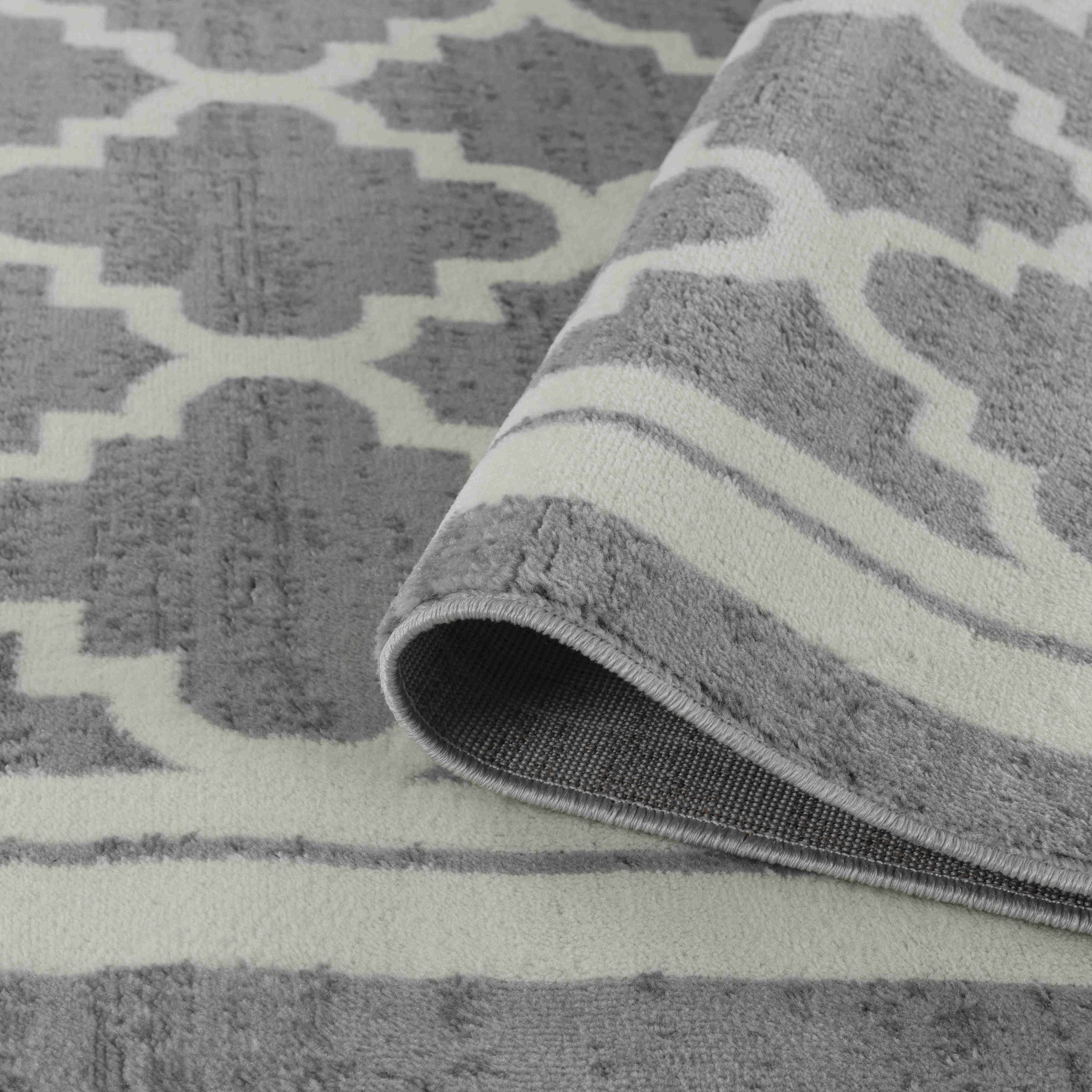 Hamilton Grey Vintage-Inspired Ornamental Rug
