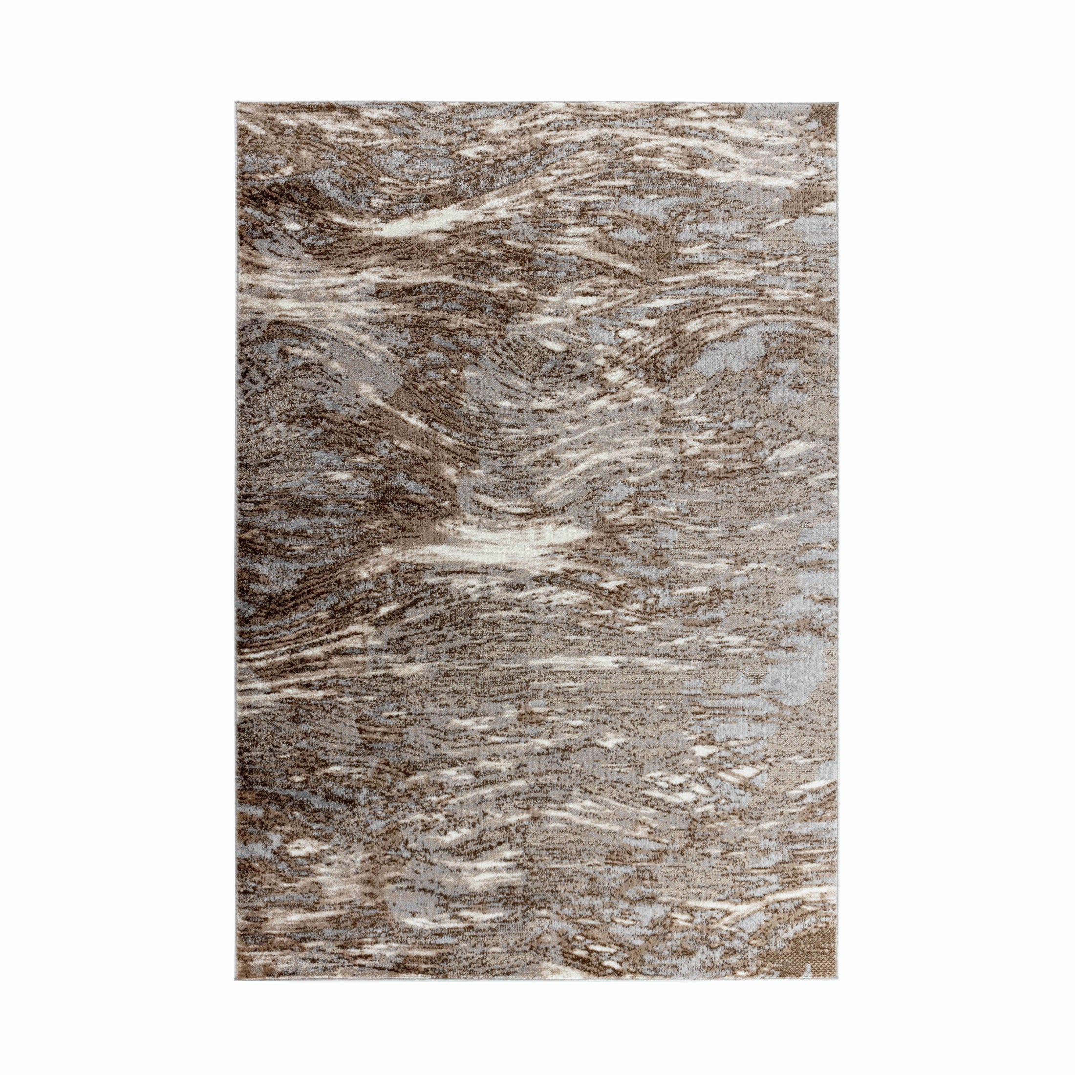 Hamilton Brown Floral Border Traditional Rug