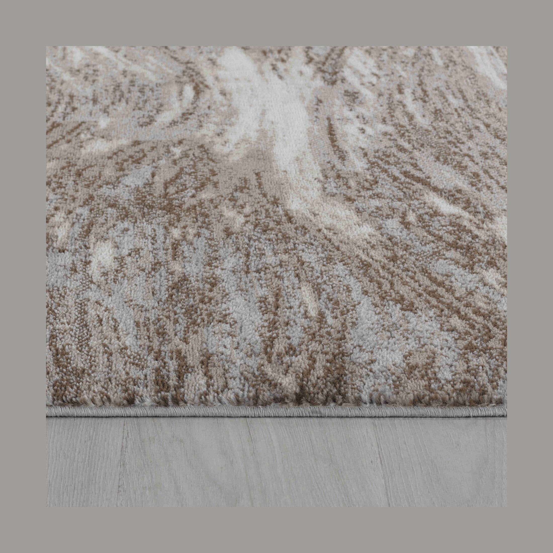 Hamilton Brown Floral Border Traditional Rug