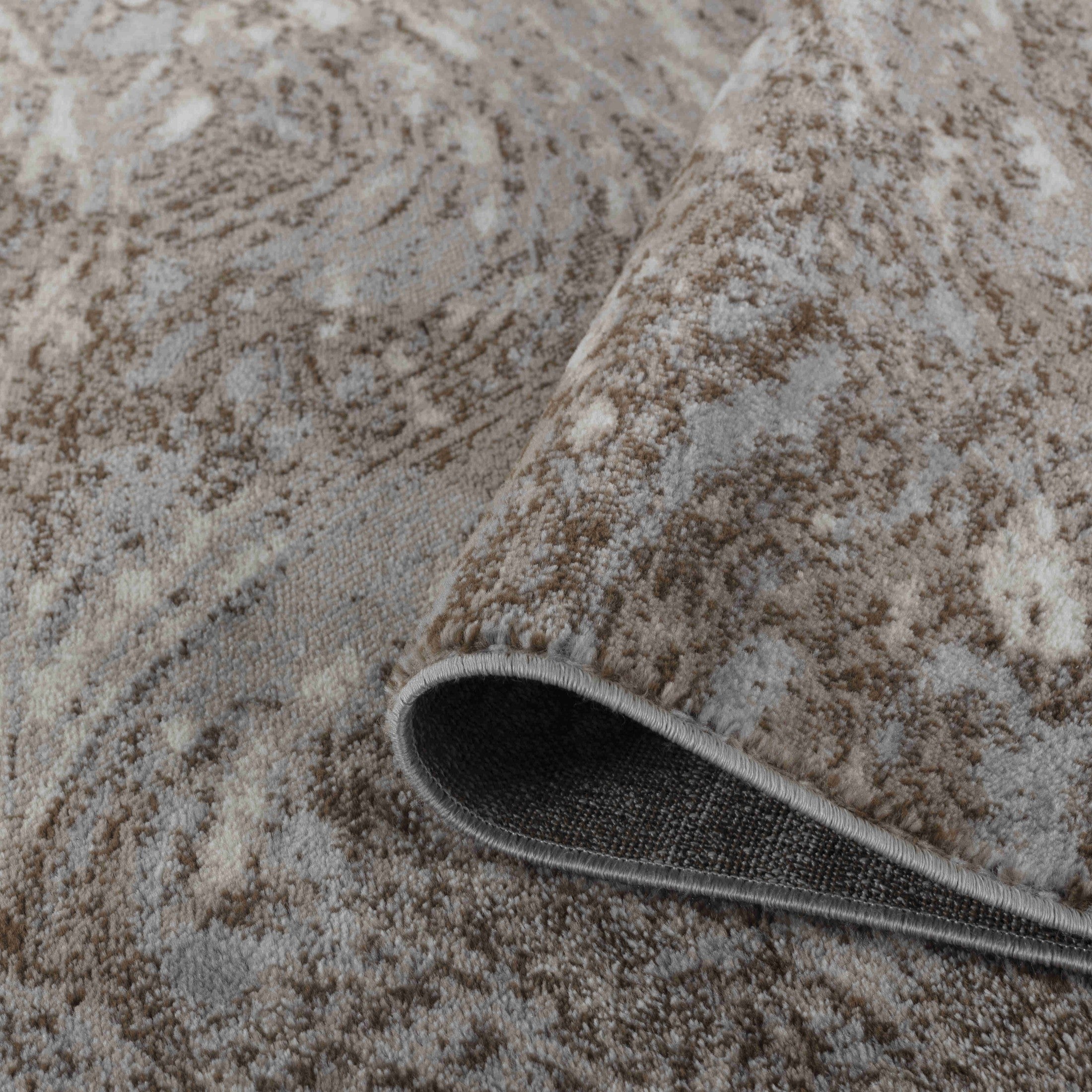Hamilton Brown Floral Border Traditional Rug