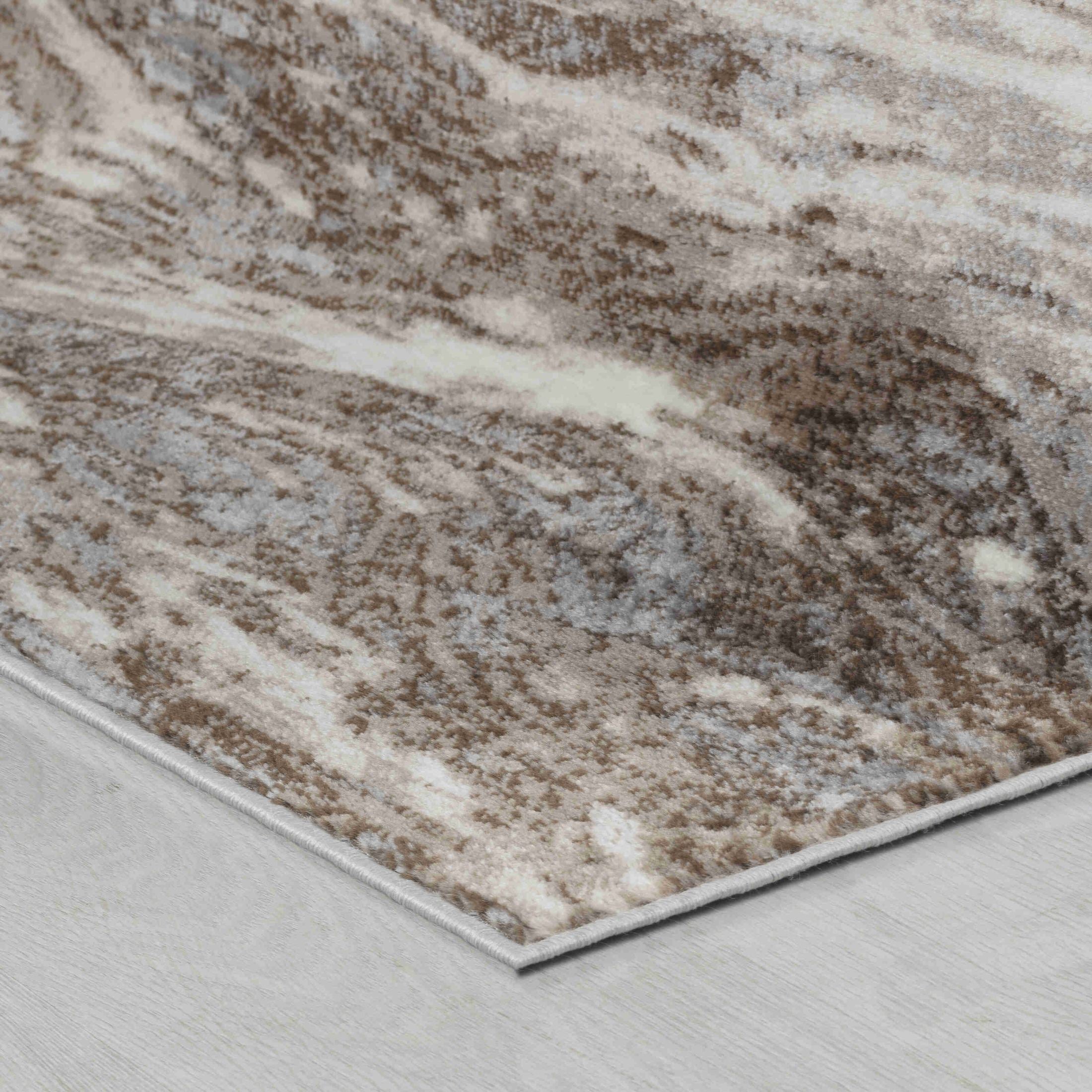 Hamilton Brown Floral Border Traditional Rug