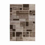 Hamilton Brown Distressed Medallion Rug