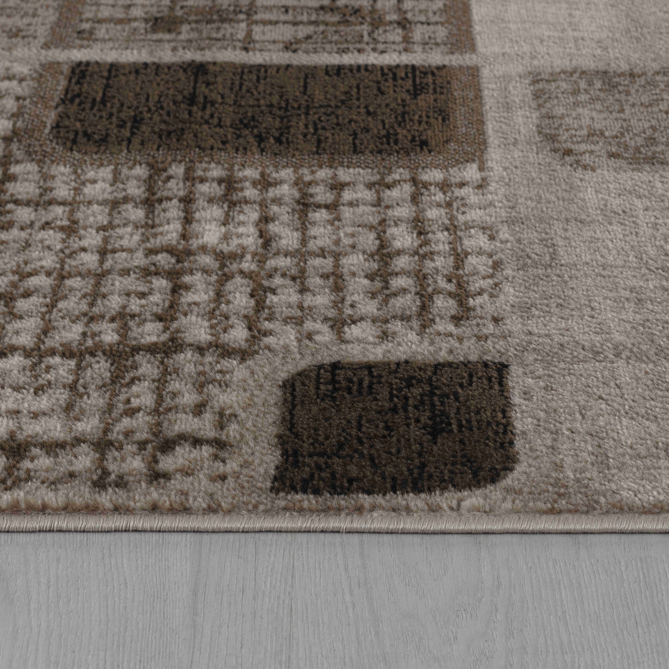Hamilton Brown Distressed Medallion Rug