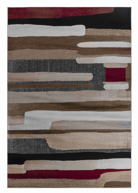 Hamilton Brown Geometric Vintage-Inspired Rug