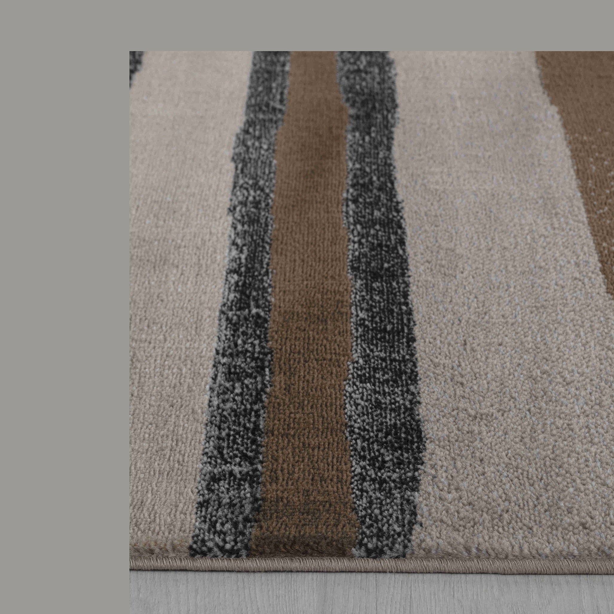 Hamilton Brown Geometric Vintage-Inspired Rug