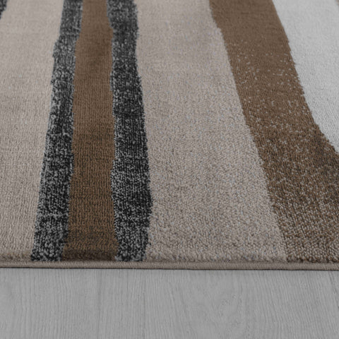 Hamilton Brown Geometric Vintage-Inspired Rug