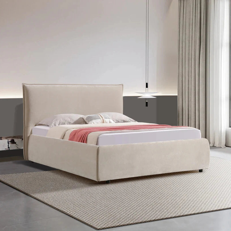 Ivera Gas Lift Storage Bed – Fabric Upholstered Platform Bed