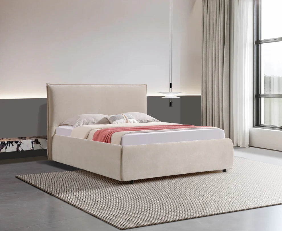 Ivera Gas Lift Storage Bed – Fabric Upholstered Platform Bed