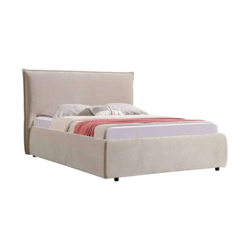 Ivera Gas Lift Storage Bed – Fabric Upholstered Platform Bed