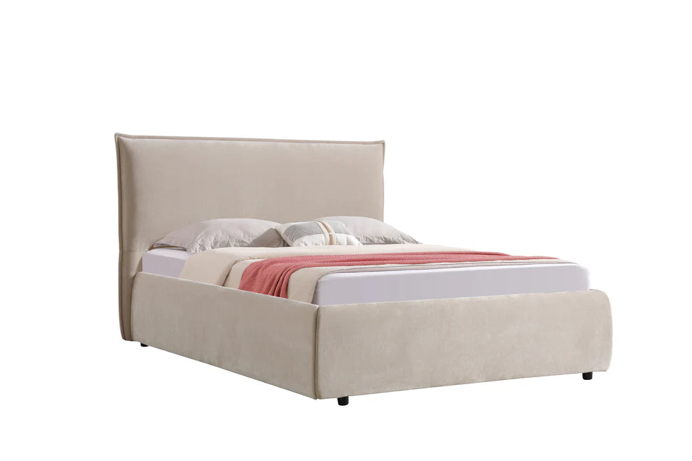Ivera Gas Lift Storage Bed – Fabric Upholstered Platform Bed