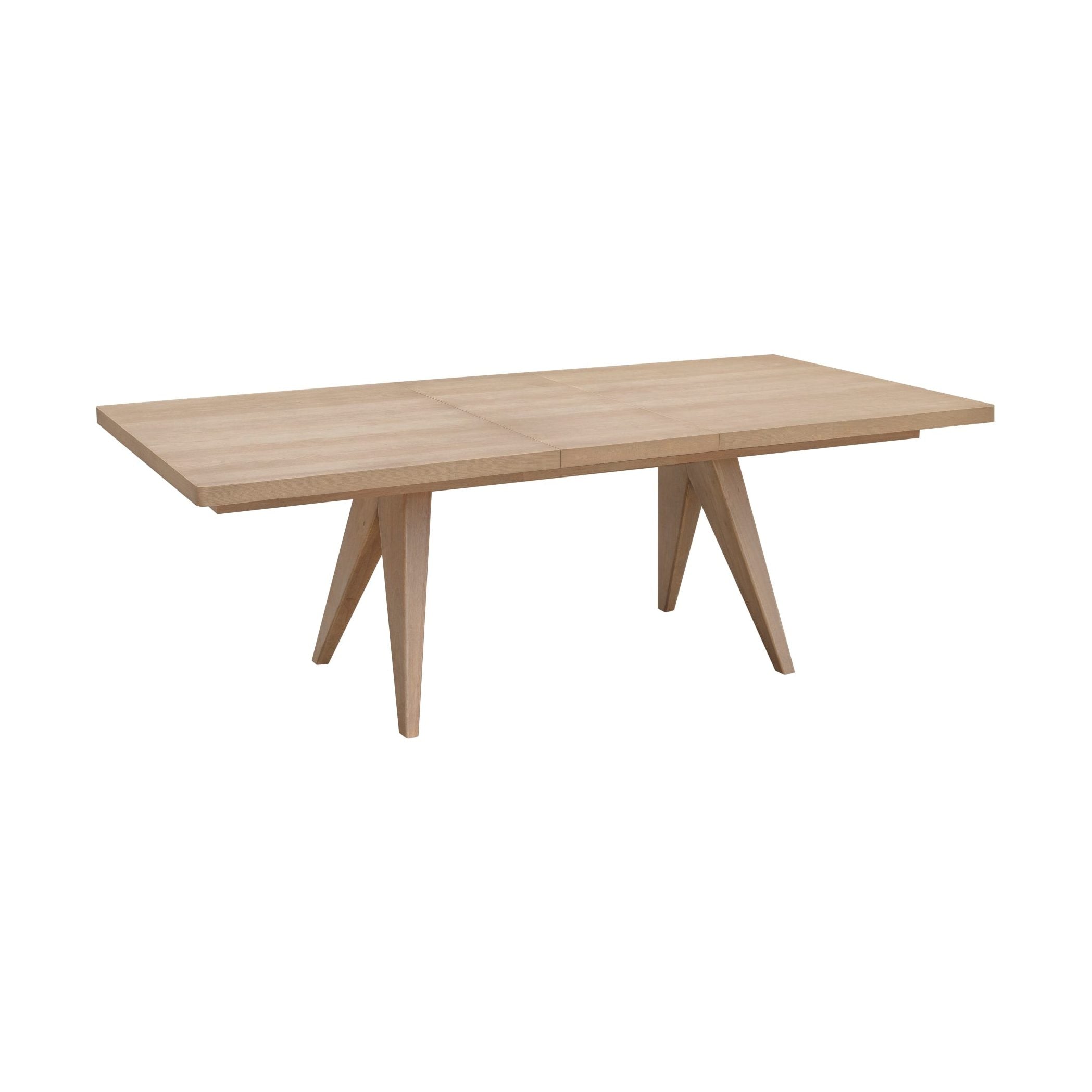 Sumire Ash Wood Rectangular Extension Table in Ginger
