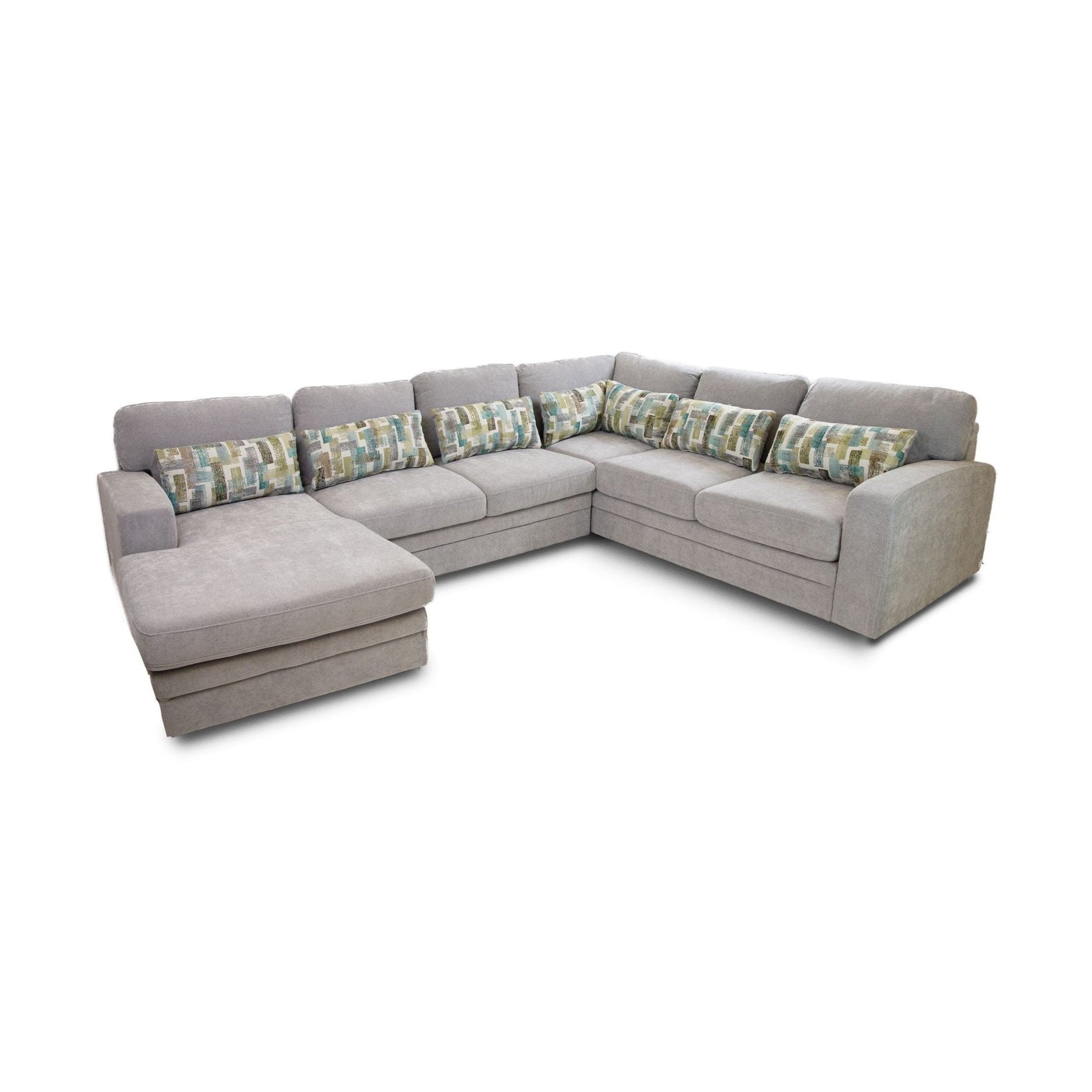 Idaho Fabric Sleeper Sectional - Large - Parkway Cloud