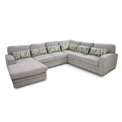 Idaho Fabric Sleeper Sectional - Large - Parkway Cloud