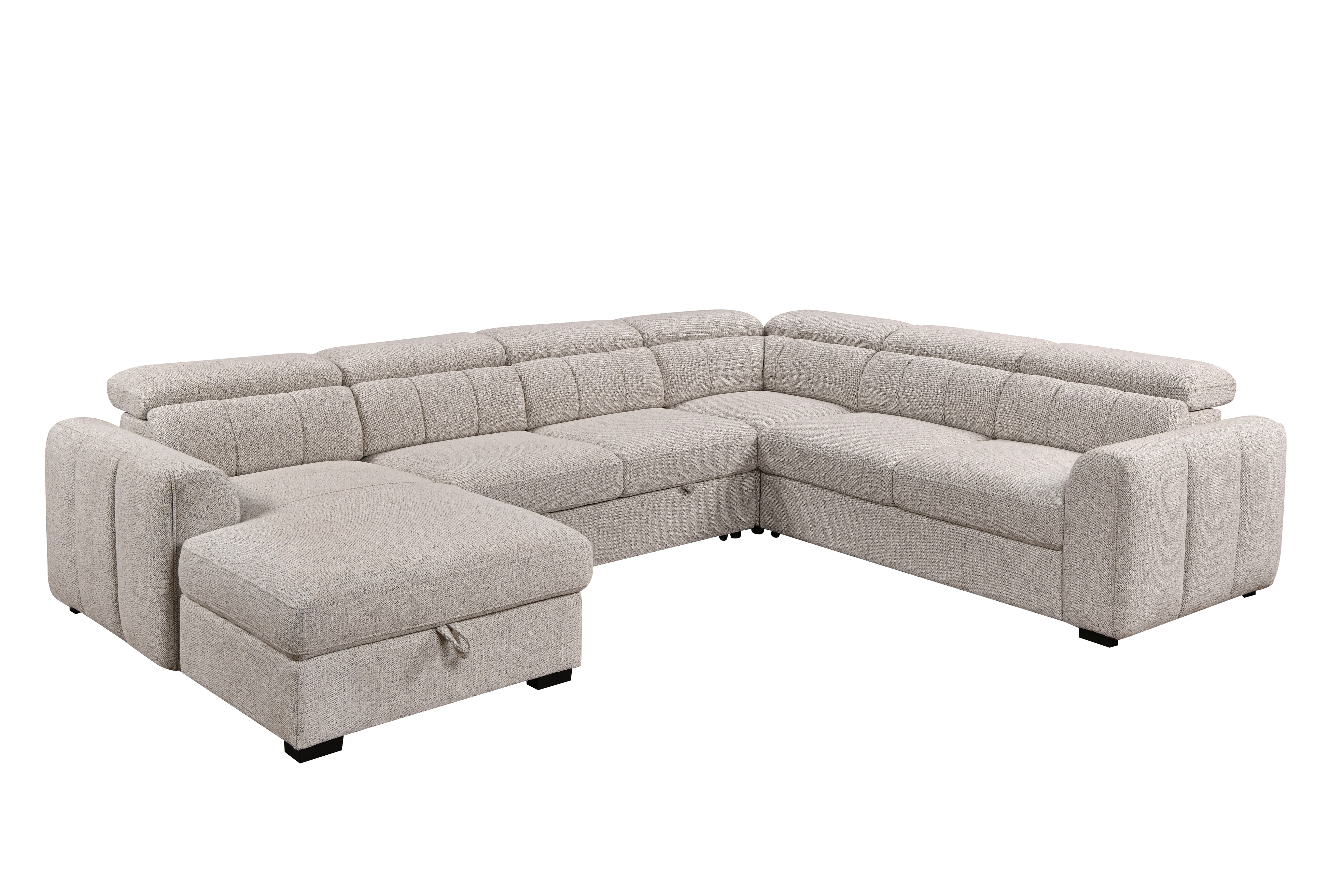 Breccan Modular Sleeper Sectional with Storage Chaise
