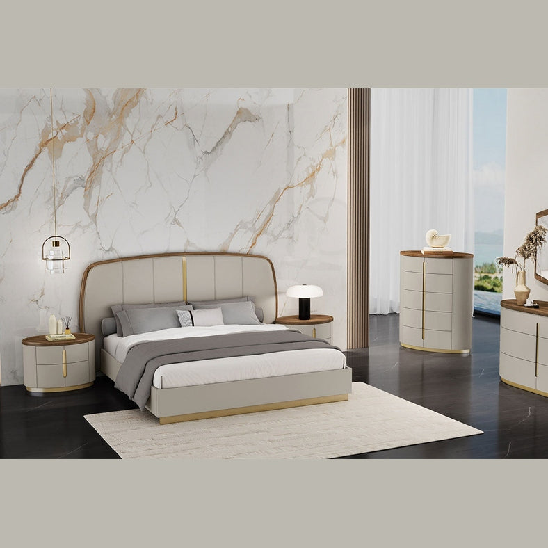 Elmira Modern Bedroom Mirror – Flannel Grey