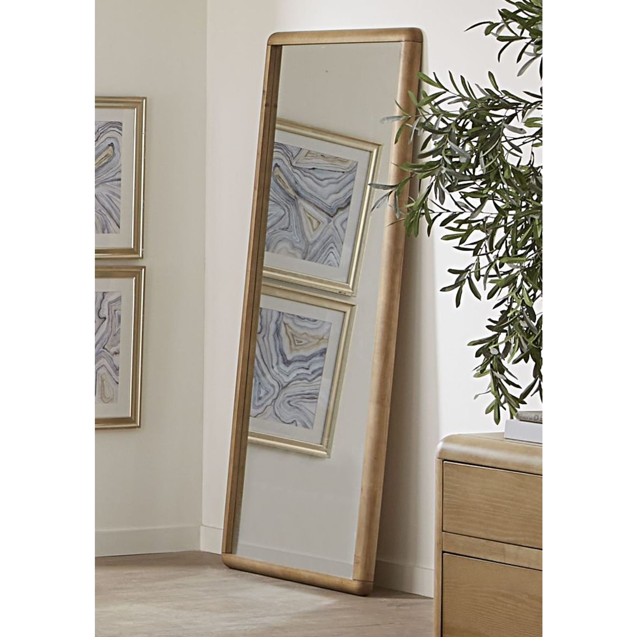 Furano Floor Mirror in Ginger