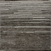 Leela Grey Modern Brushstroke Patterned Rug