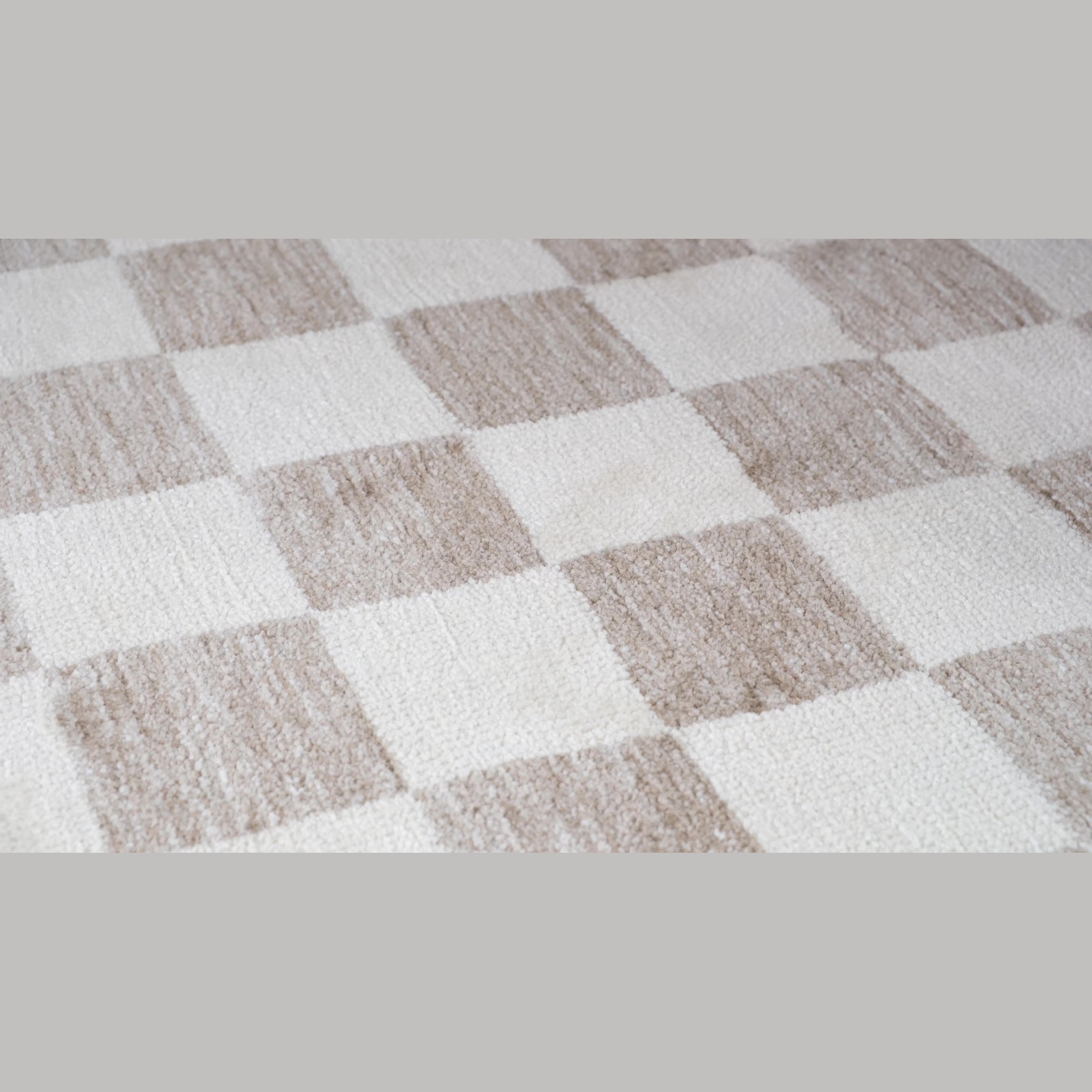 Leela Ivory Textured Wave Design Area Rug
