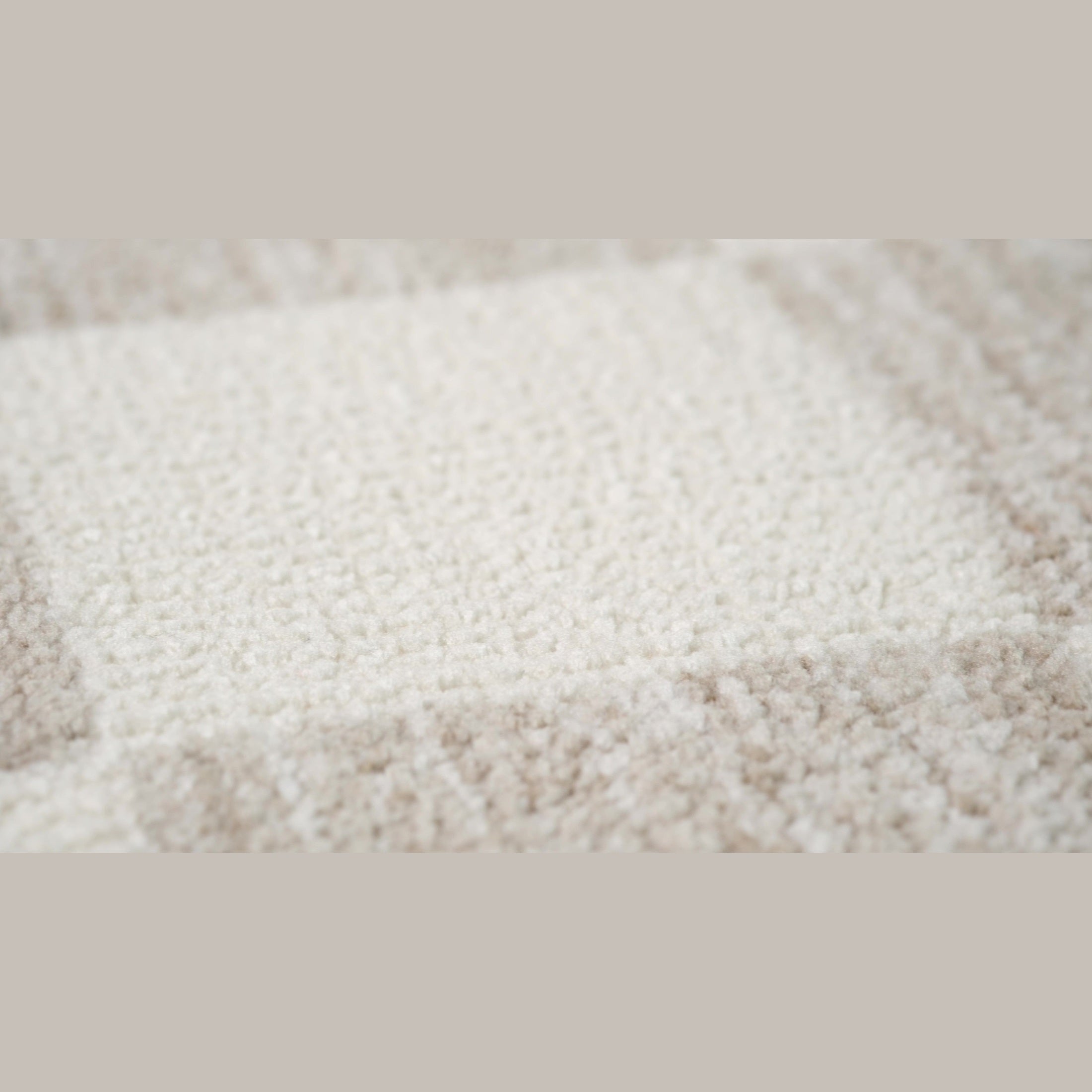 Leela Ivory Textured Wave Design Area Rug