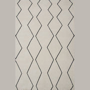 Ivory Leela Minimalist Brushstroke Area Rug