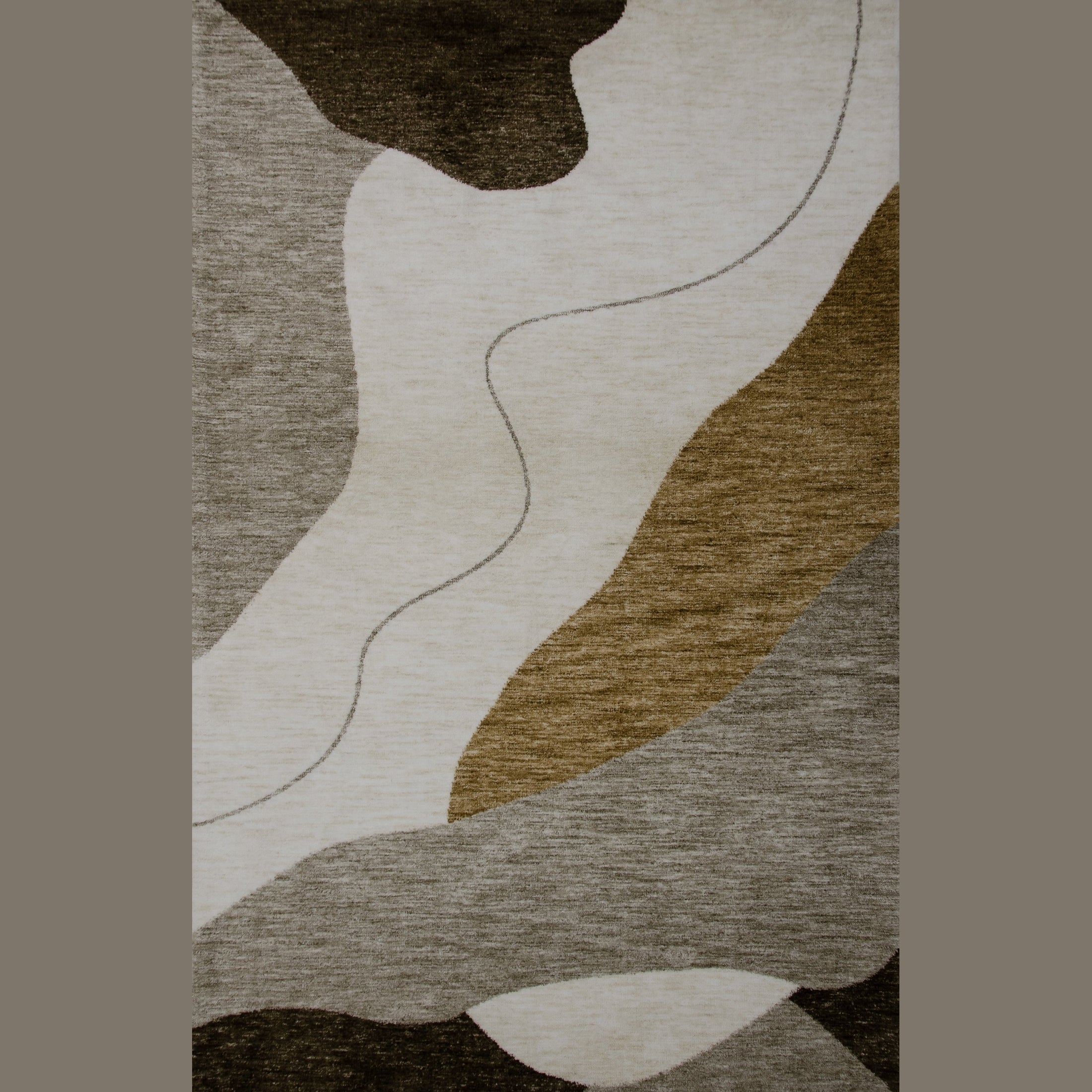 Beige Soft Texture Area Rug