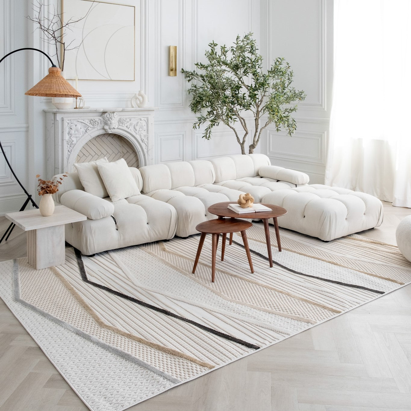 Marrakech Beige Area Rug