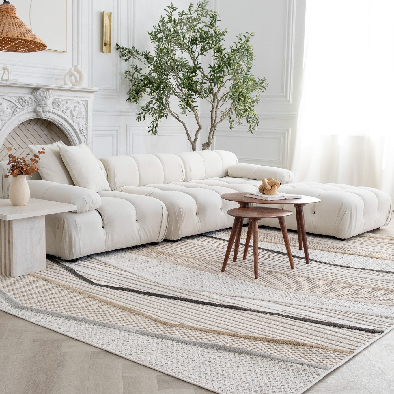 Marrakech Beige Area Rug