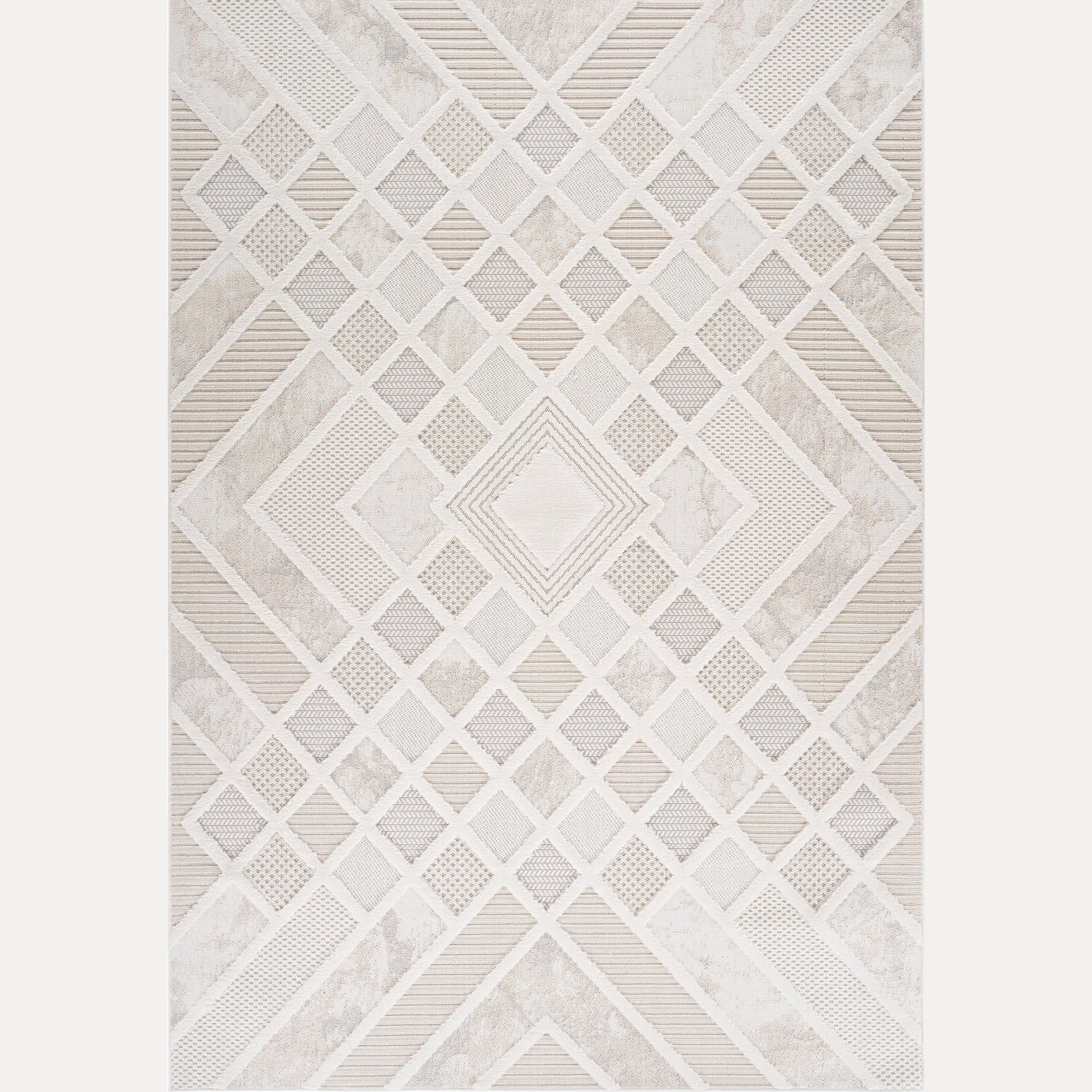 Marrakech Patterned Beige Area Rug