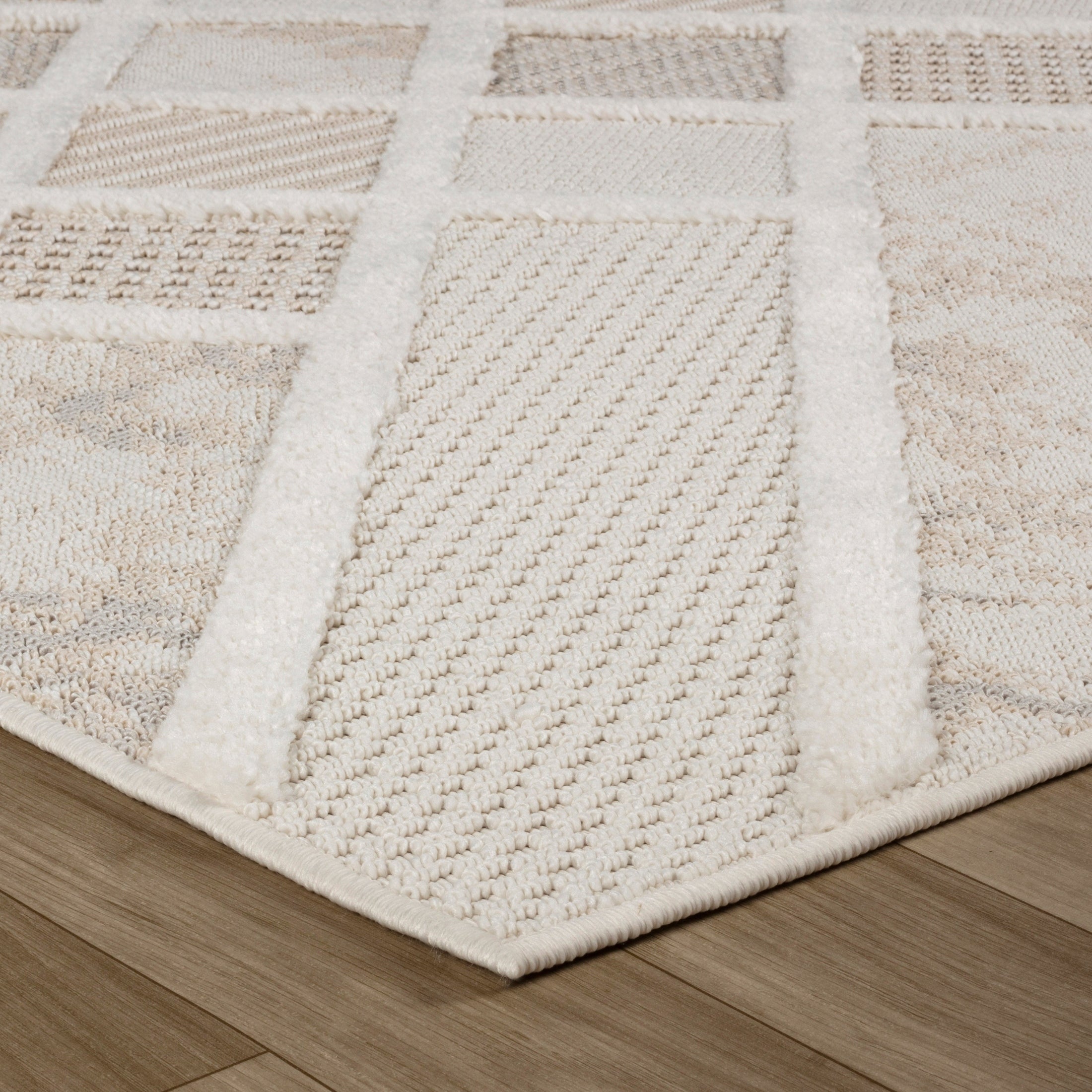 Marrakech Patterned Beige Area Rug
