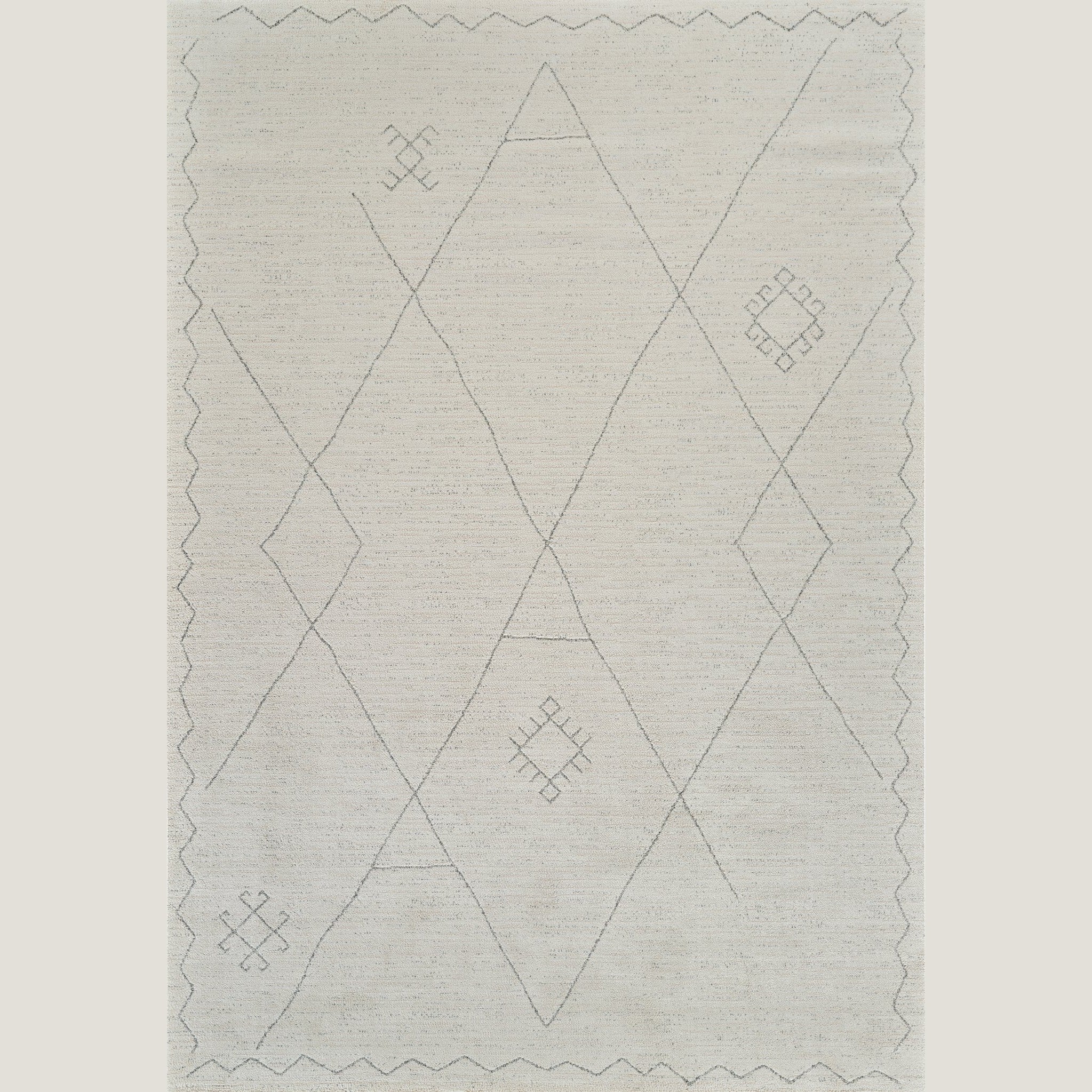 Milano Beige Modern Distressed Area Rug