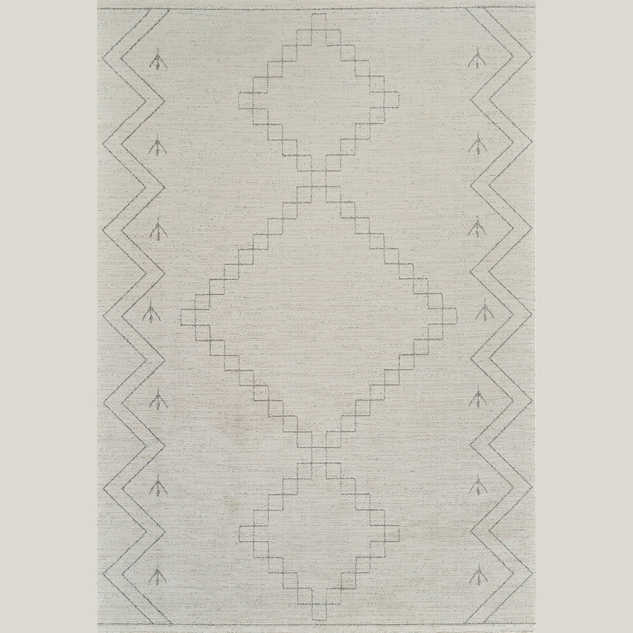 Milano Beige Textured Abstract Area Rug