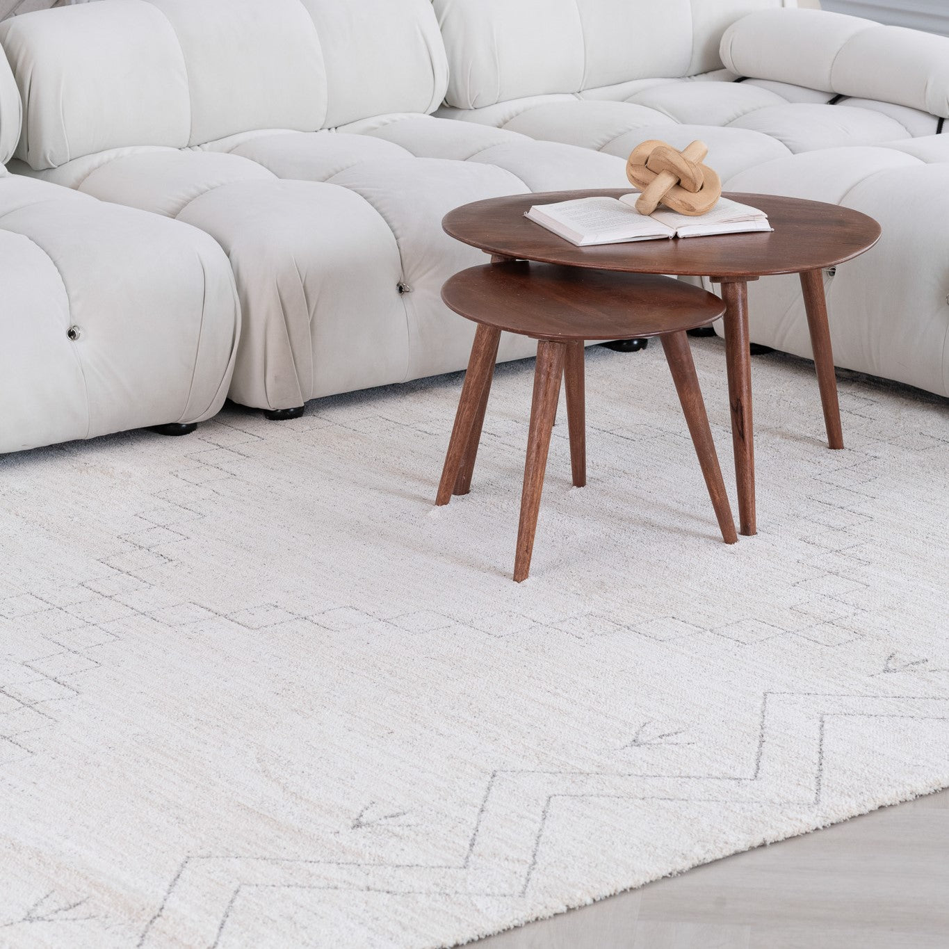 Milano Beige Textured Abstract Area Rug