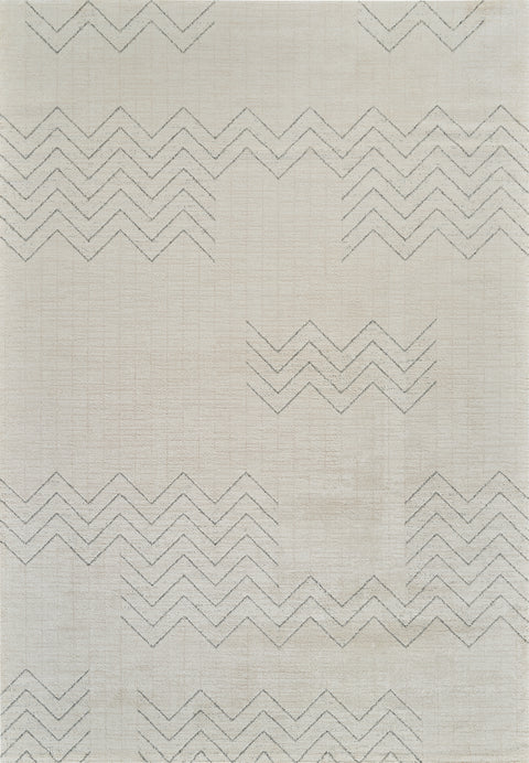 Milano Beige Chevron Pattern Area Rug – 7' x 10'