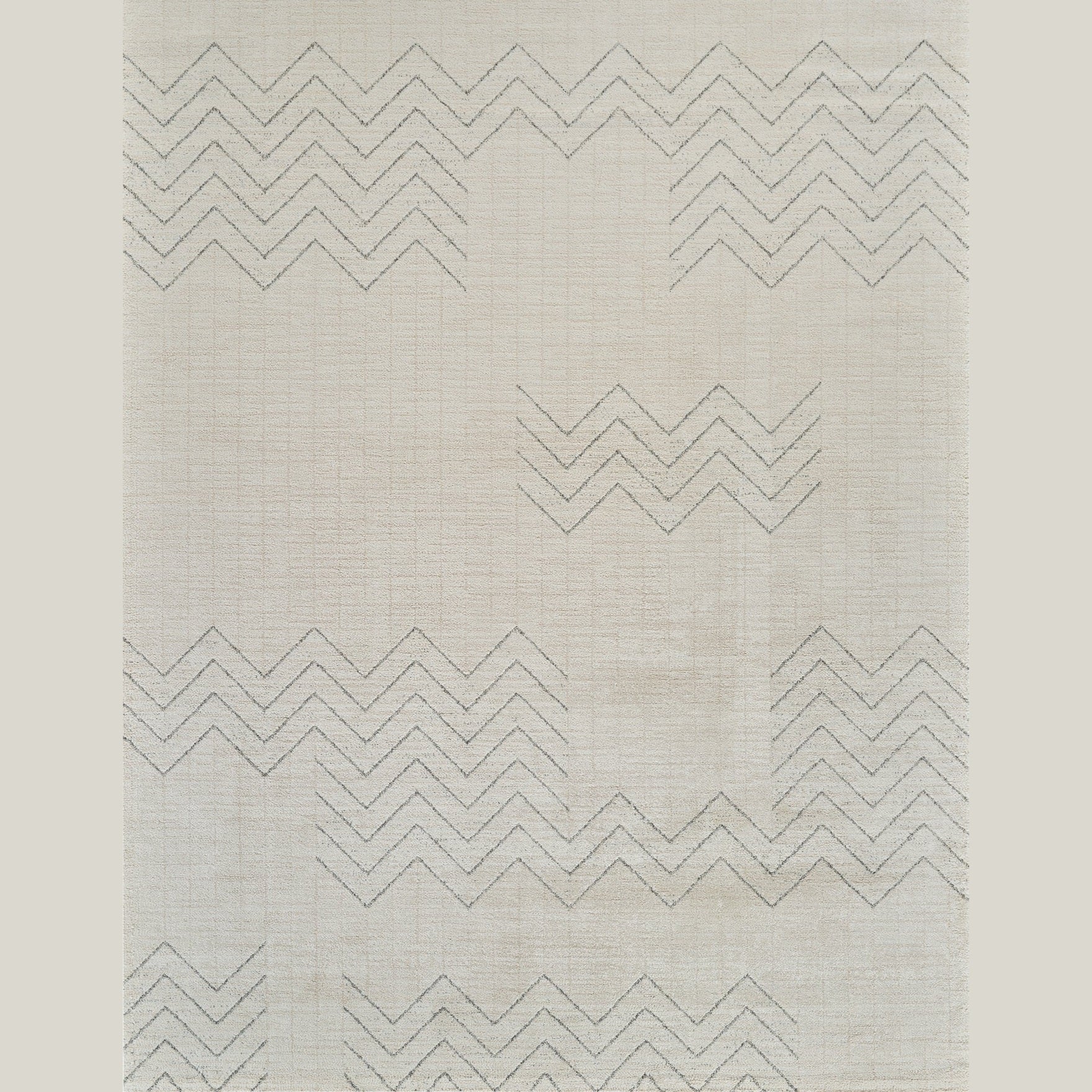 Milano Beige Modern Chevron Rug – 5x8