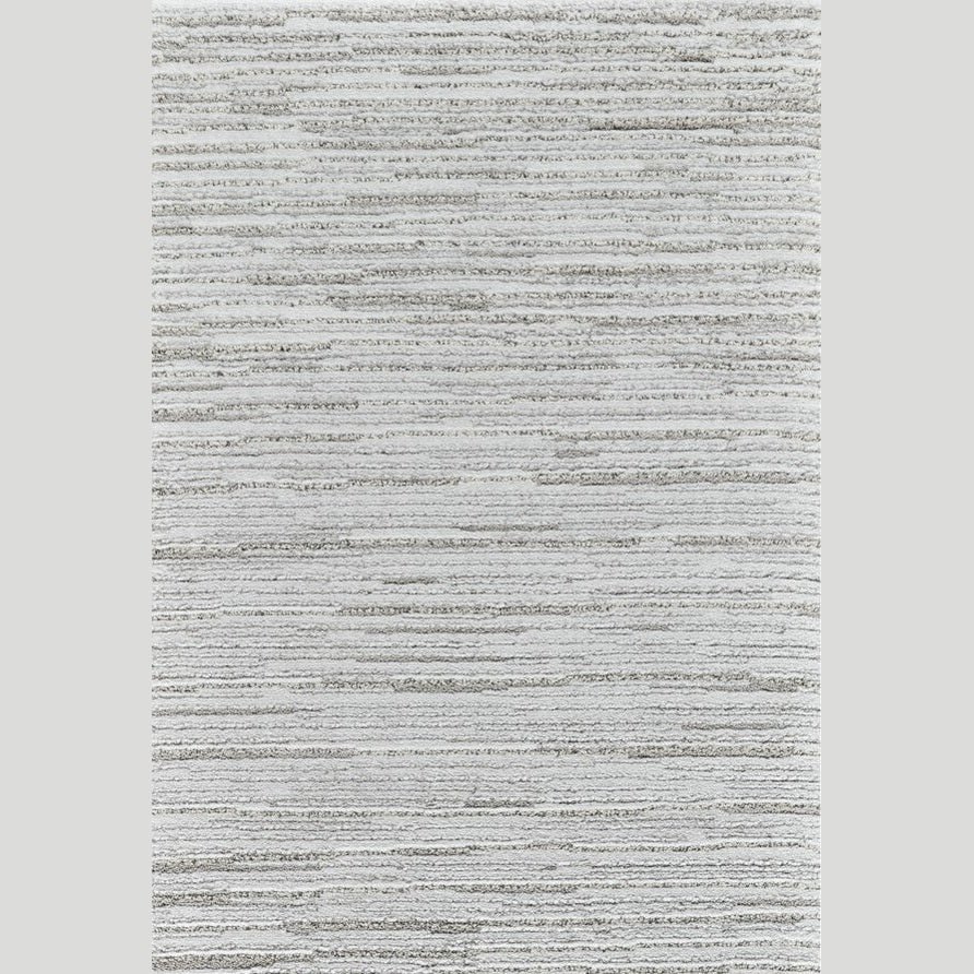 Milano Grey Textured Stripe Rug – 5x8