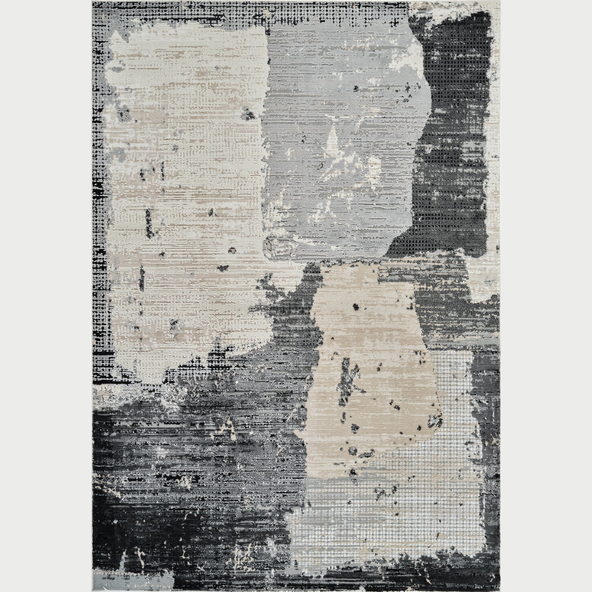 Nairobi Black Contemporary Textured Rug