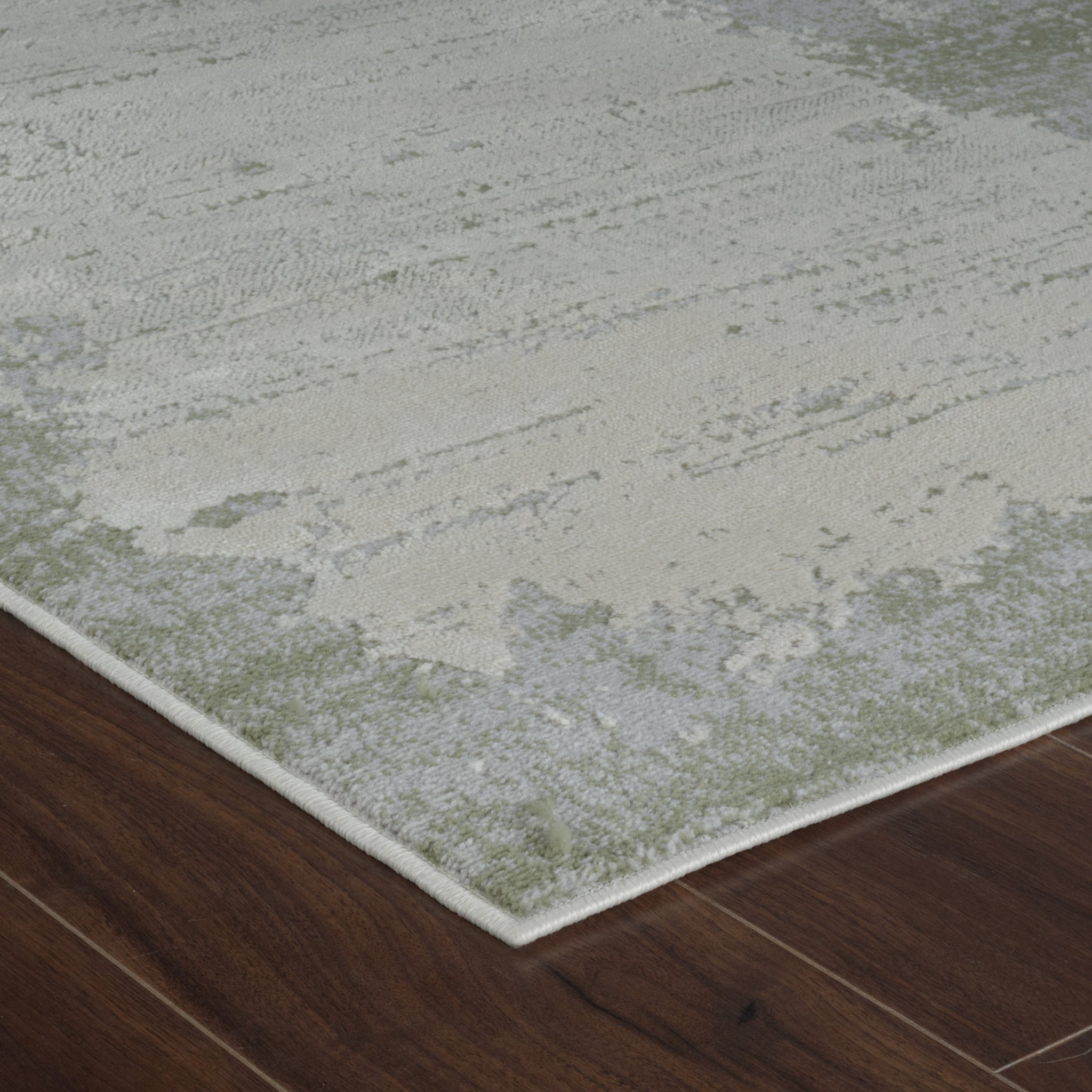 Nairobi Green Modern Abstract Area Rug