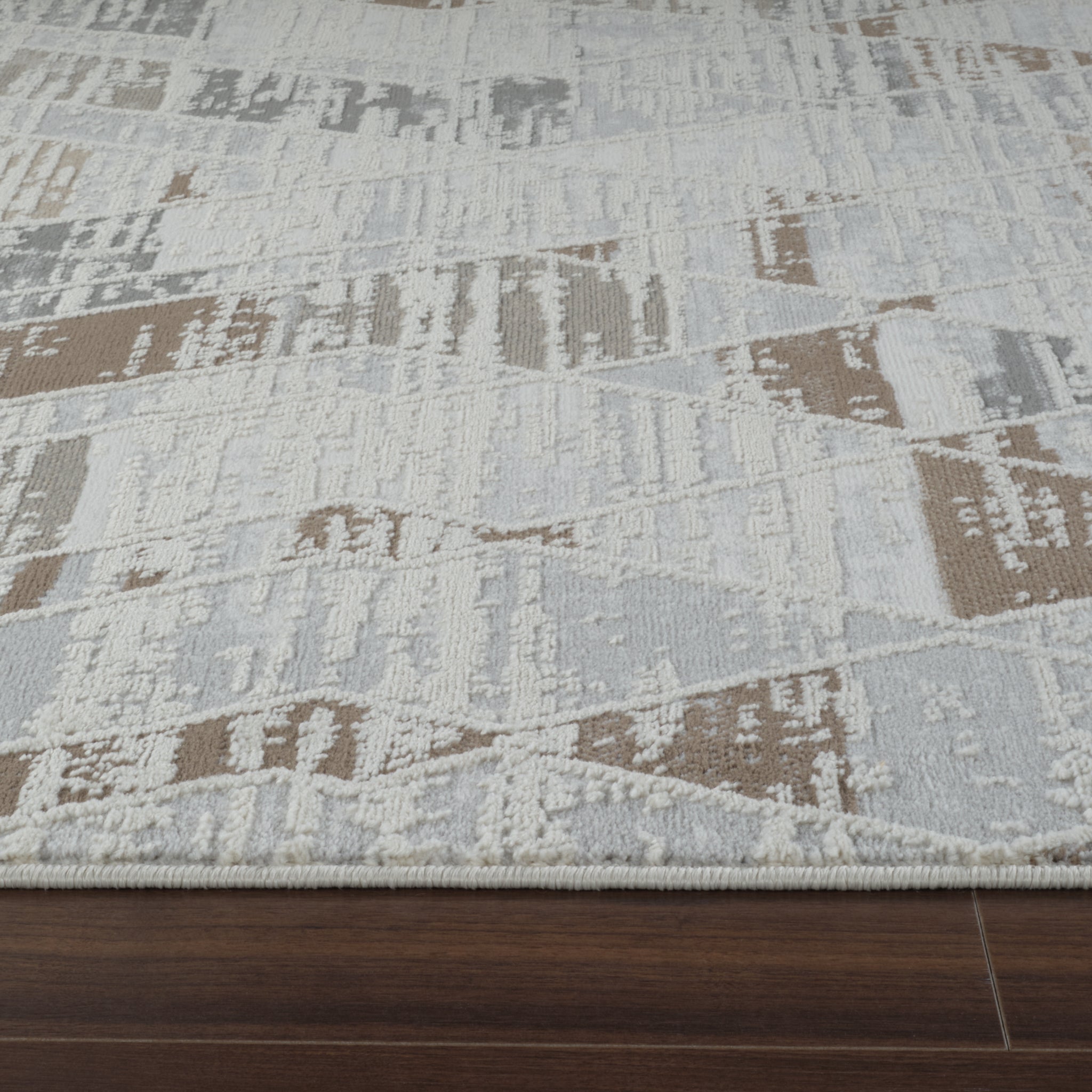 Nairobi Beige Contemporary Art-Inspired Rug