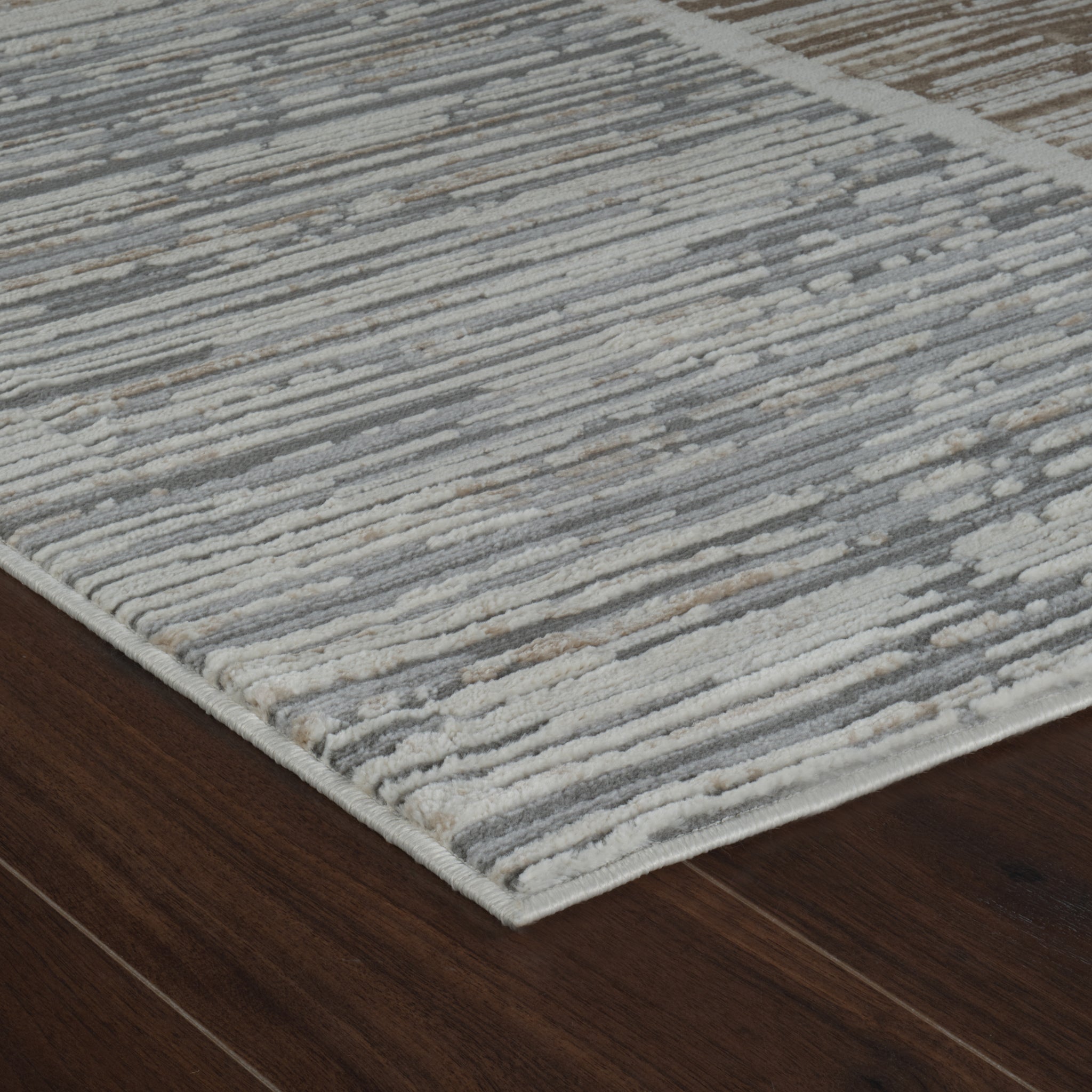 Nairobi Beige Geometric Abstract Rug – 5x8