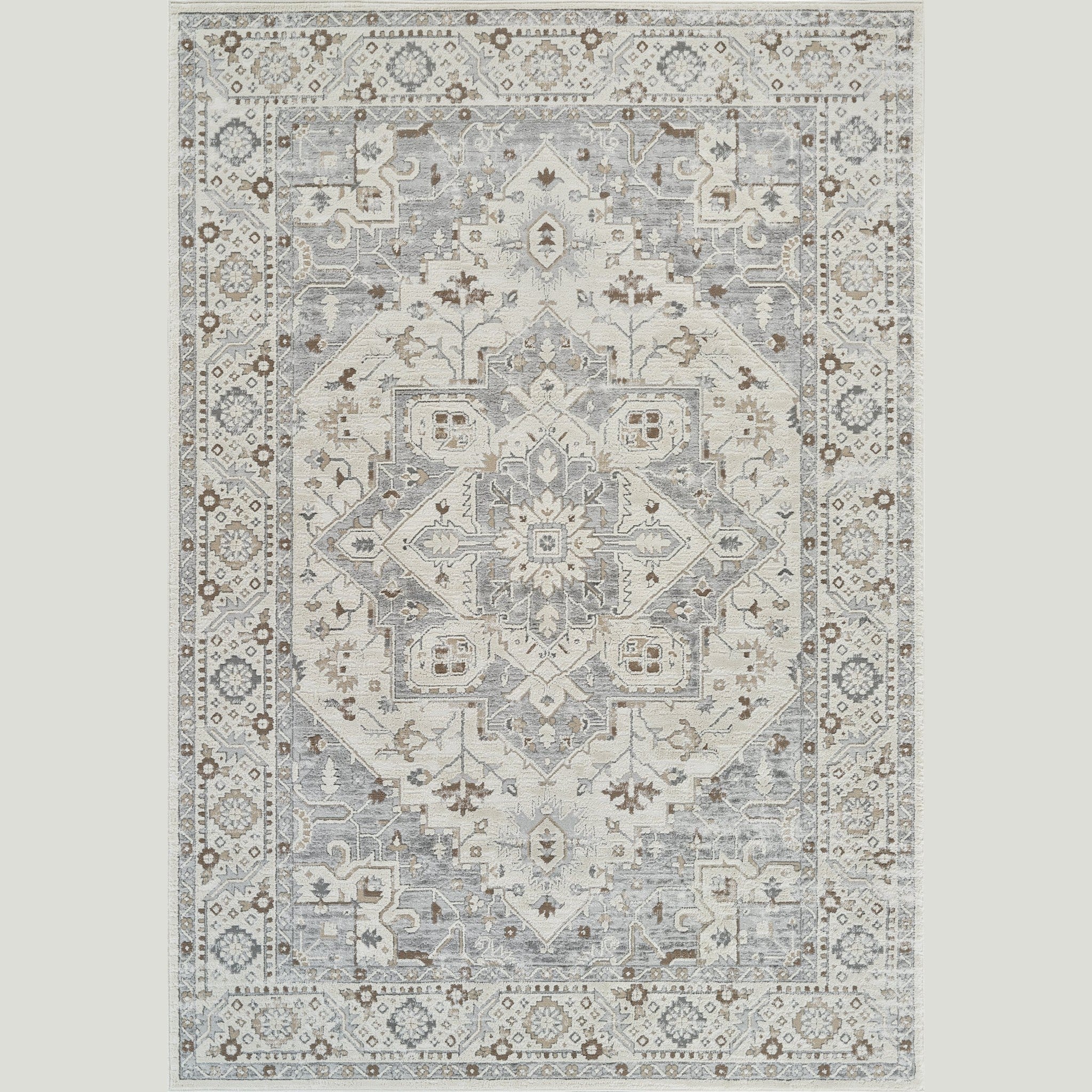 Nairobi Grey Medallion Rug – 5x8