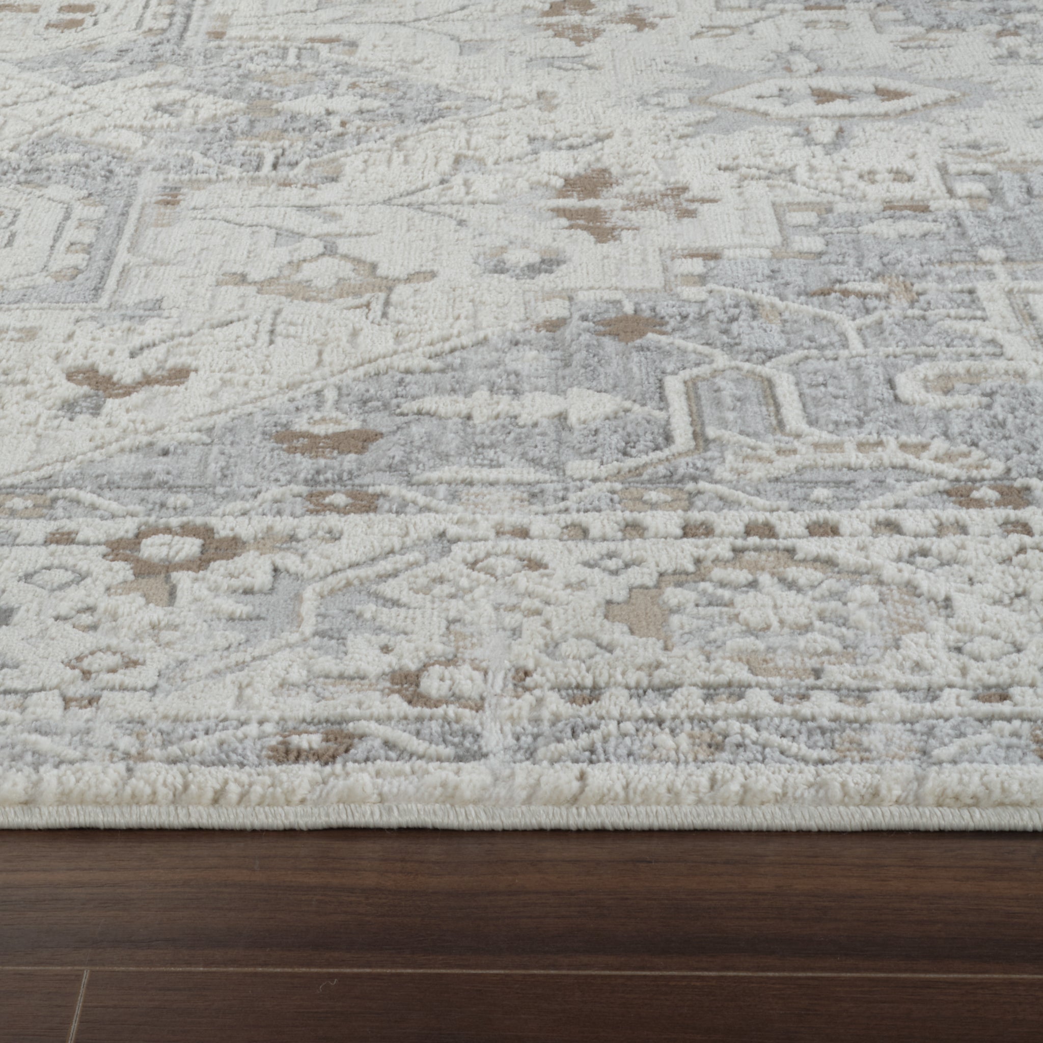 Nairobi Grey Distressed Vintage Area Rug