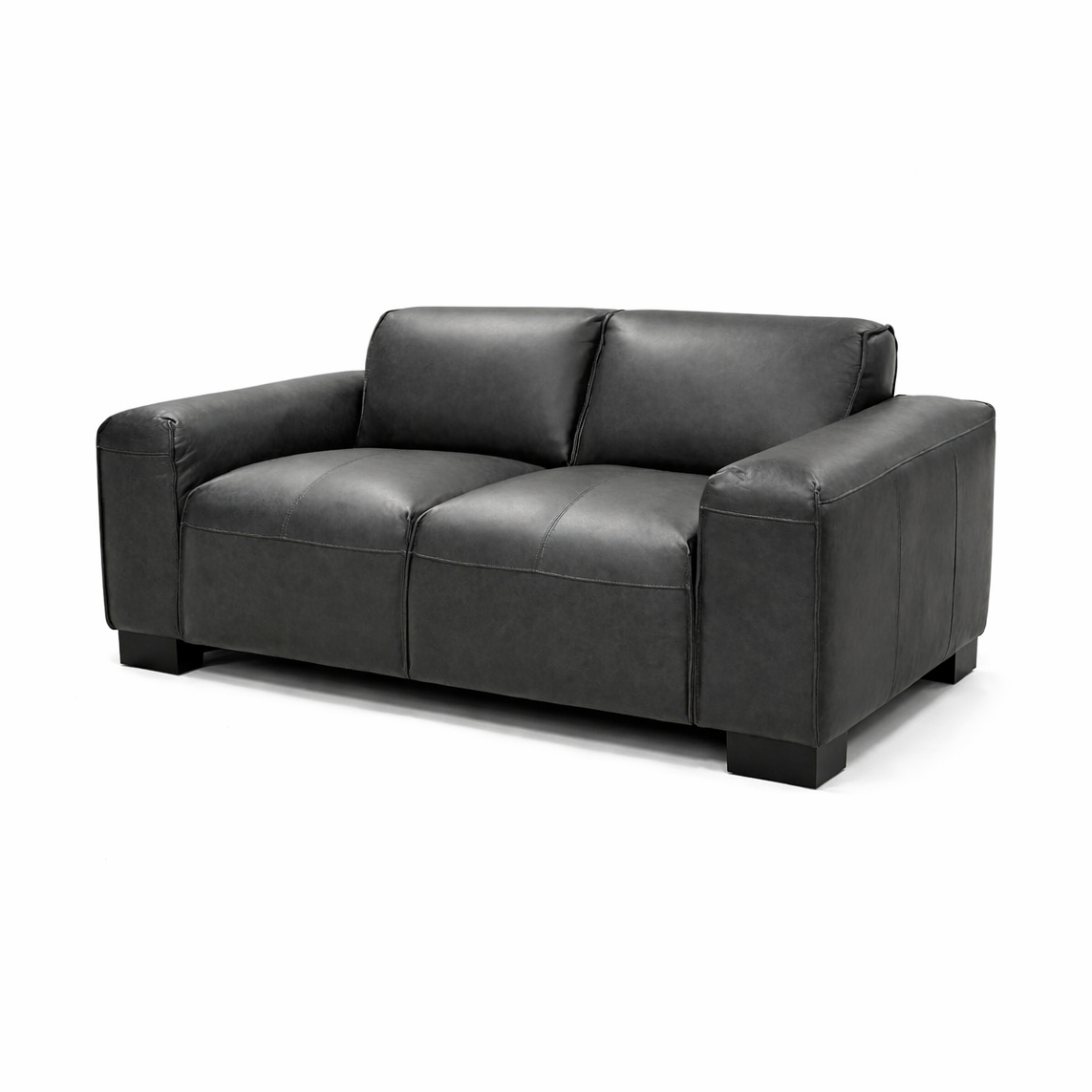 Nerio Top-Grain Leather Loveseat