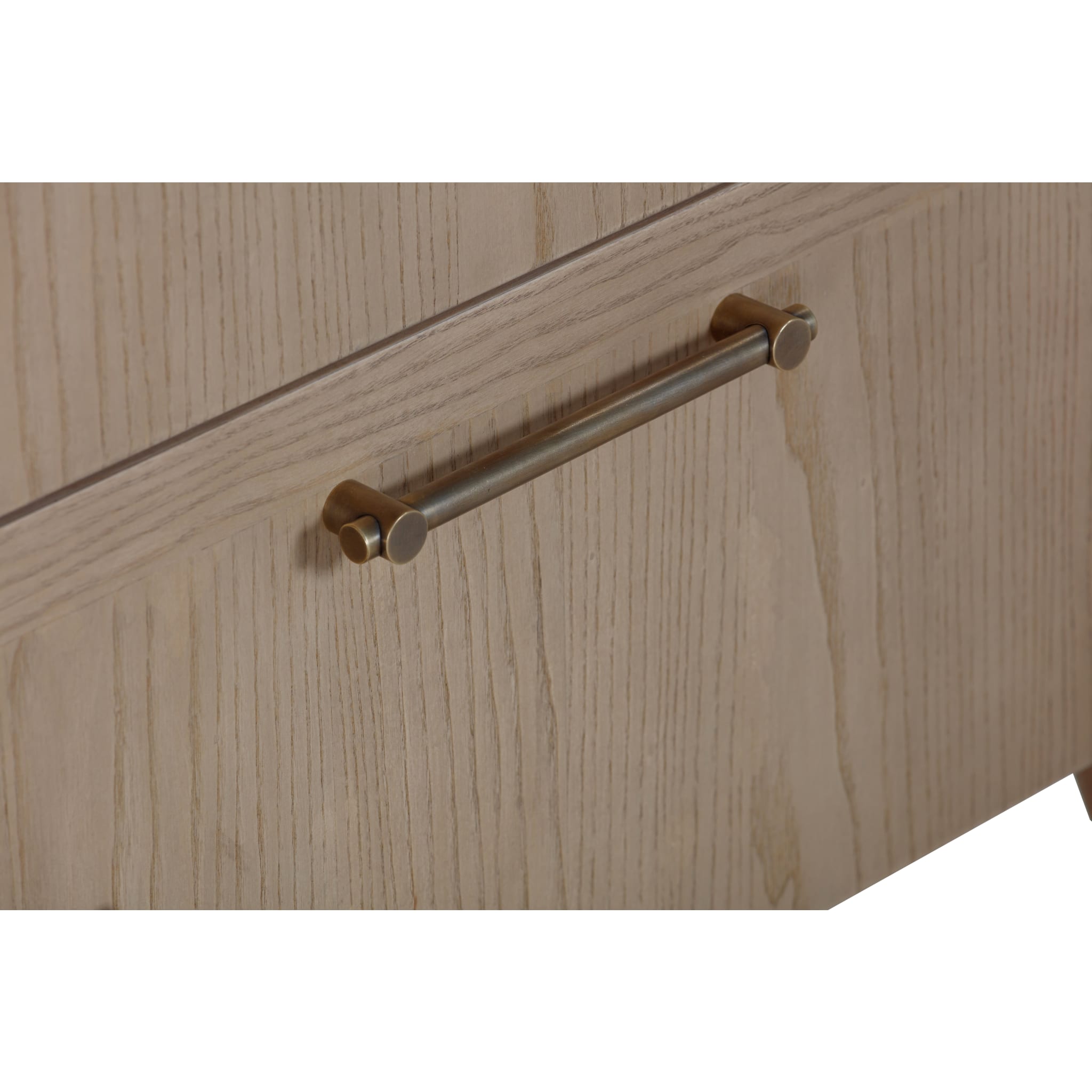 Sumire Two Drawer Ash Wood Nightstand in Ginger