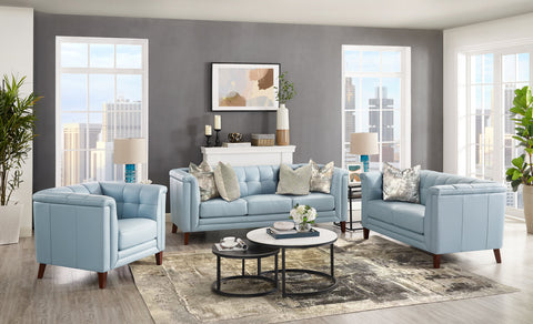 Arvo Genuine Leather Accent Chair