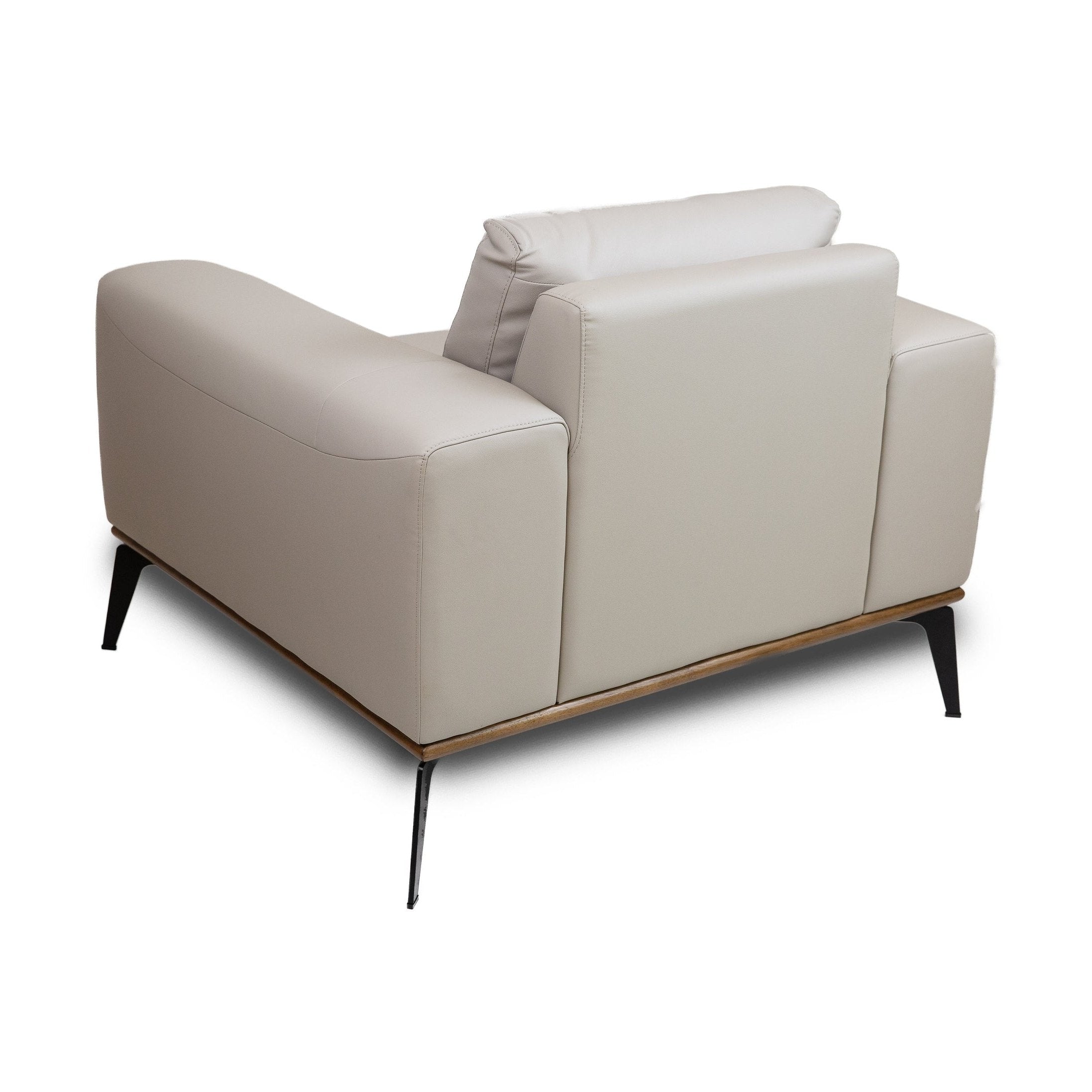 Pietro Genuine Leather Accent Chair