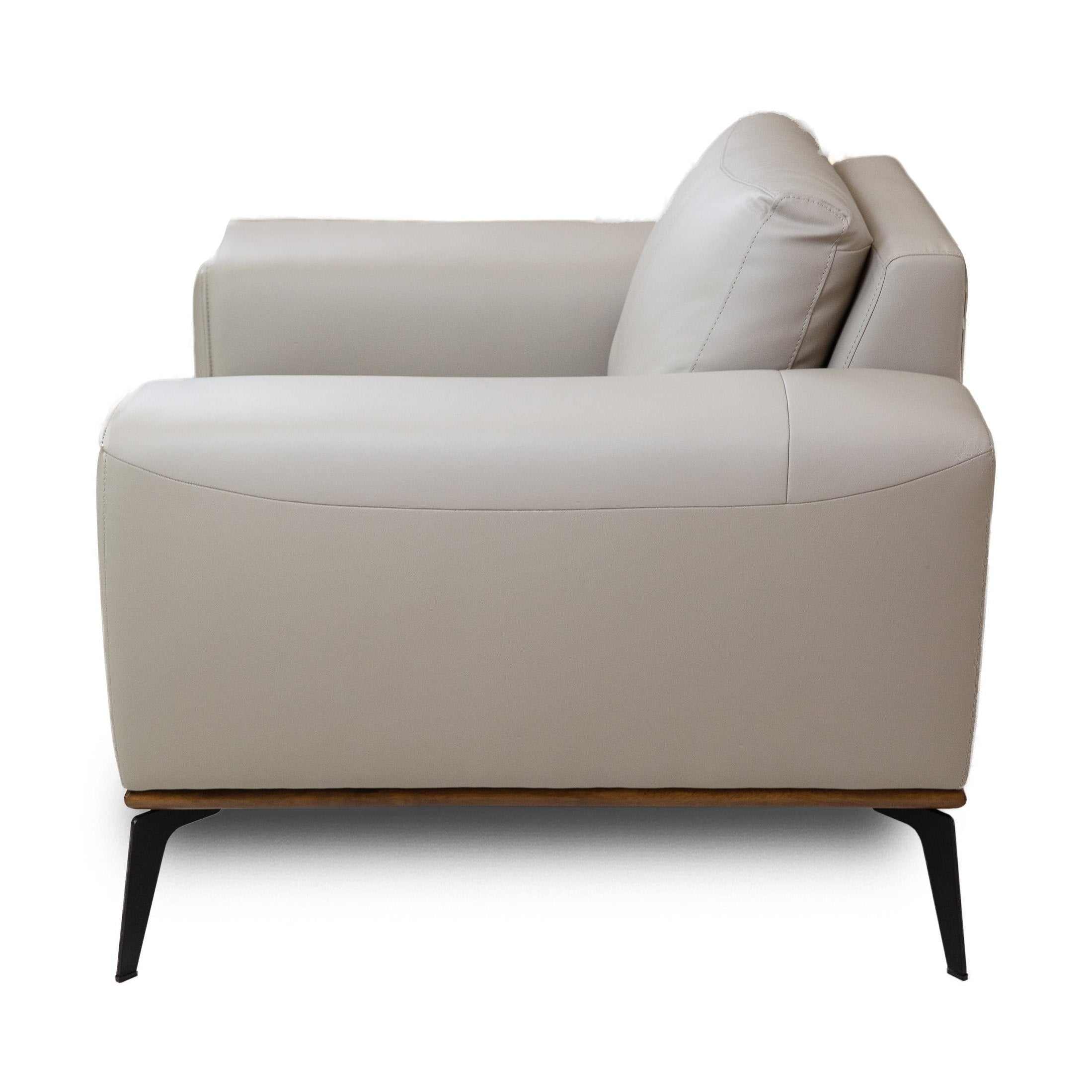 Pietro Genuine Leather Accent Chair