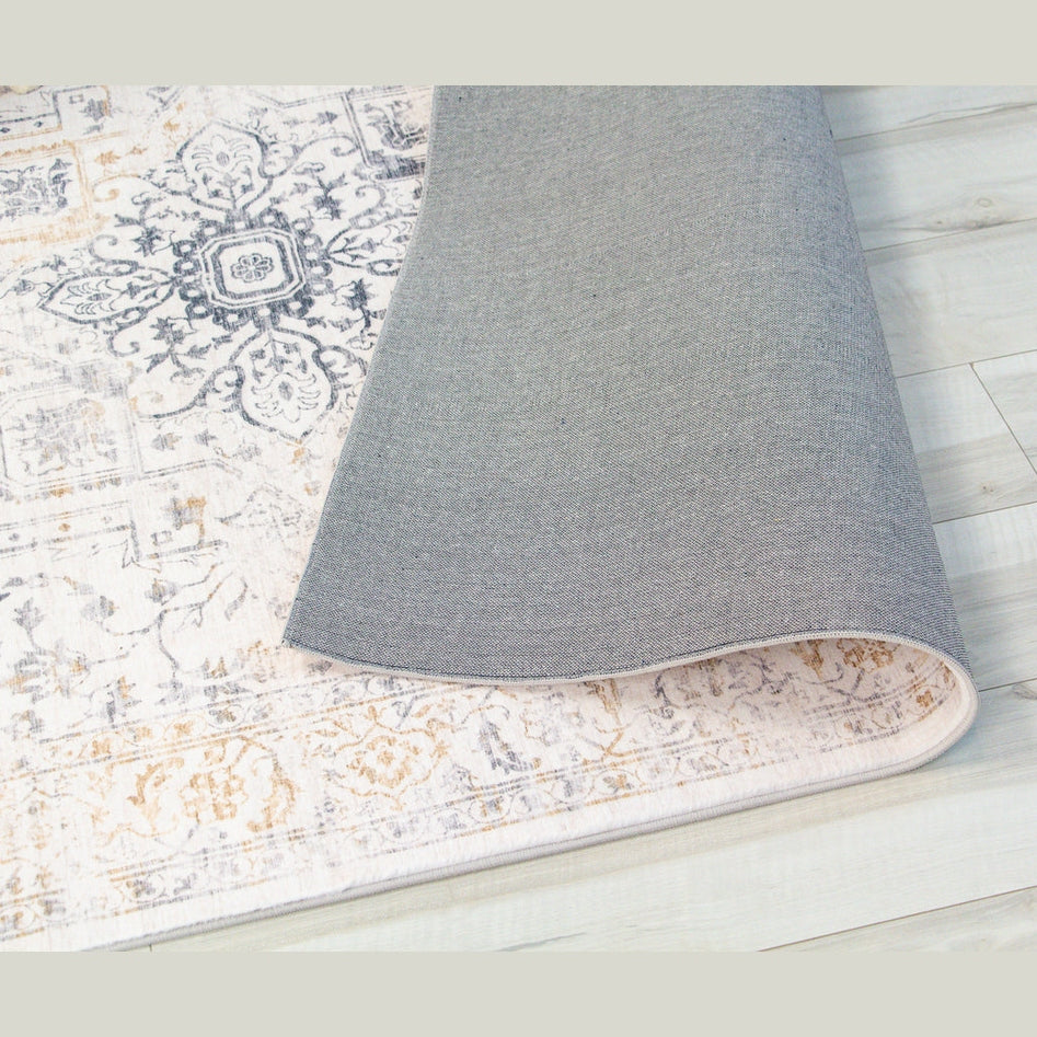 Prismatic Cream Contemporary Lines Area Rug